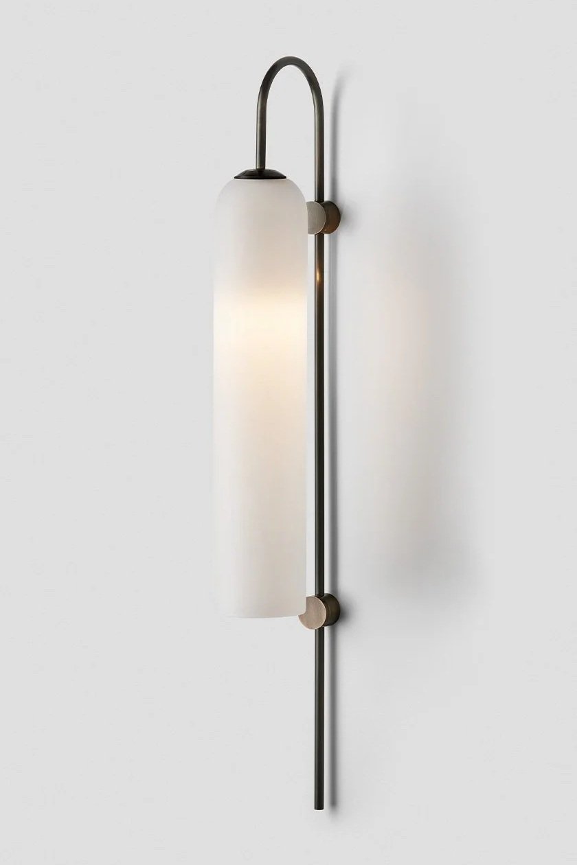 FLOAT GLIDE WALL SCONCE - BRONZE / SNOW