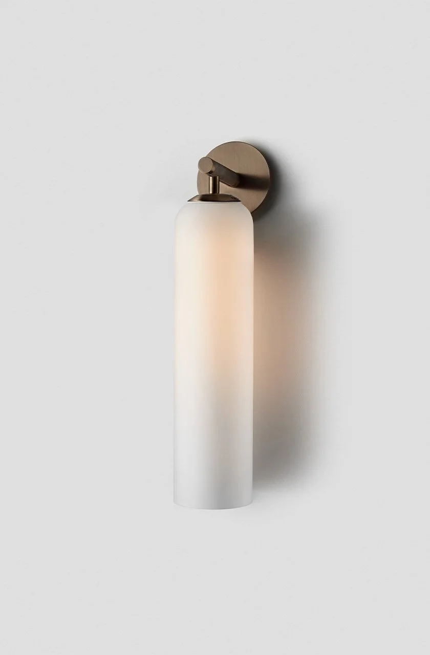 FLOAT HOVER SHORT SCONCE - BRONZE / SNOW