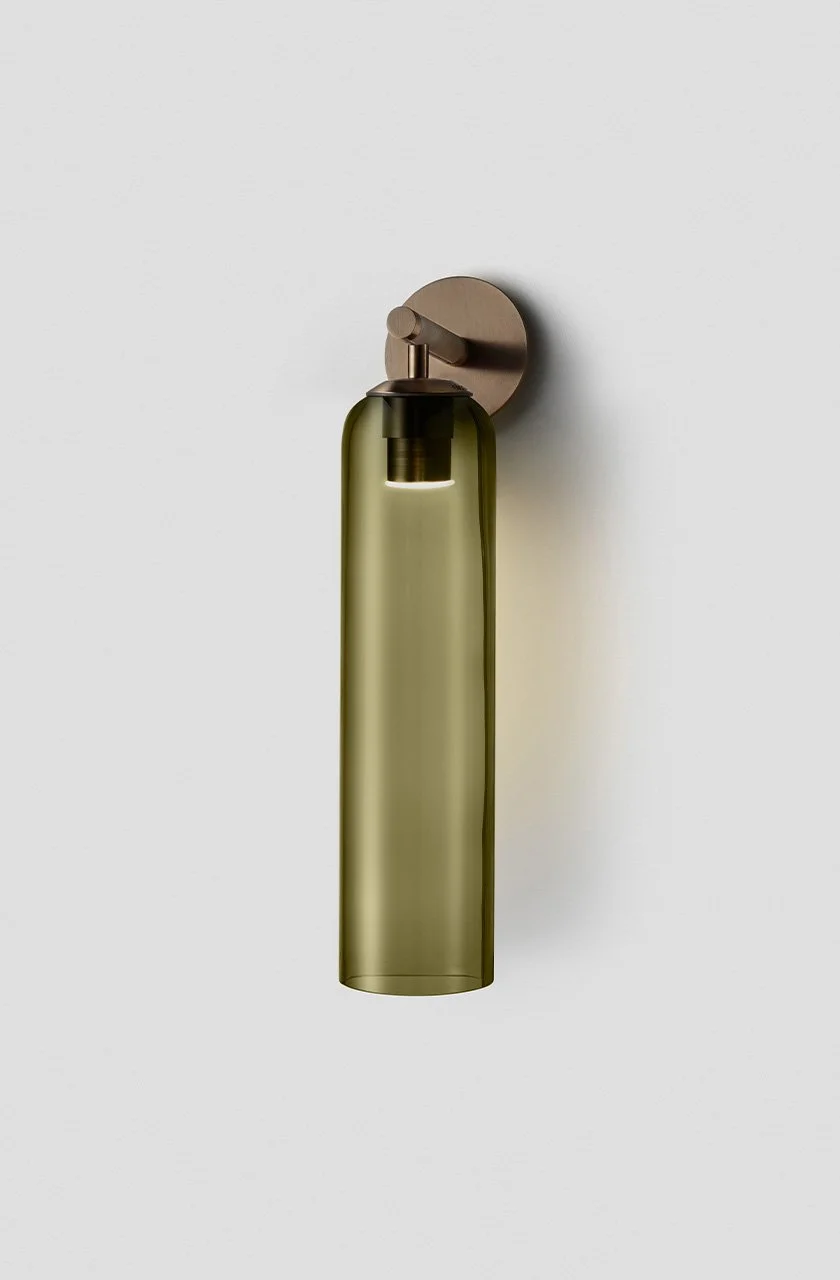 FLOAT HOVER SHORT SCONCE - BRONZE / SMOKE