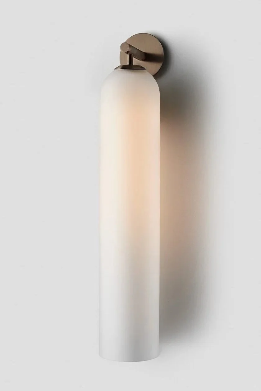 FLOAT HOVER TALL SCONCE - BRONZE / SNOW