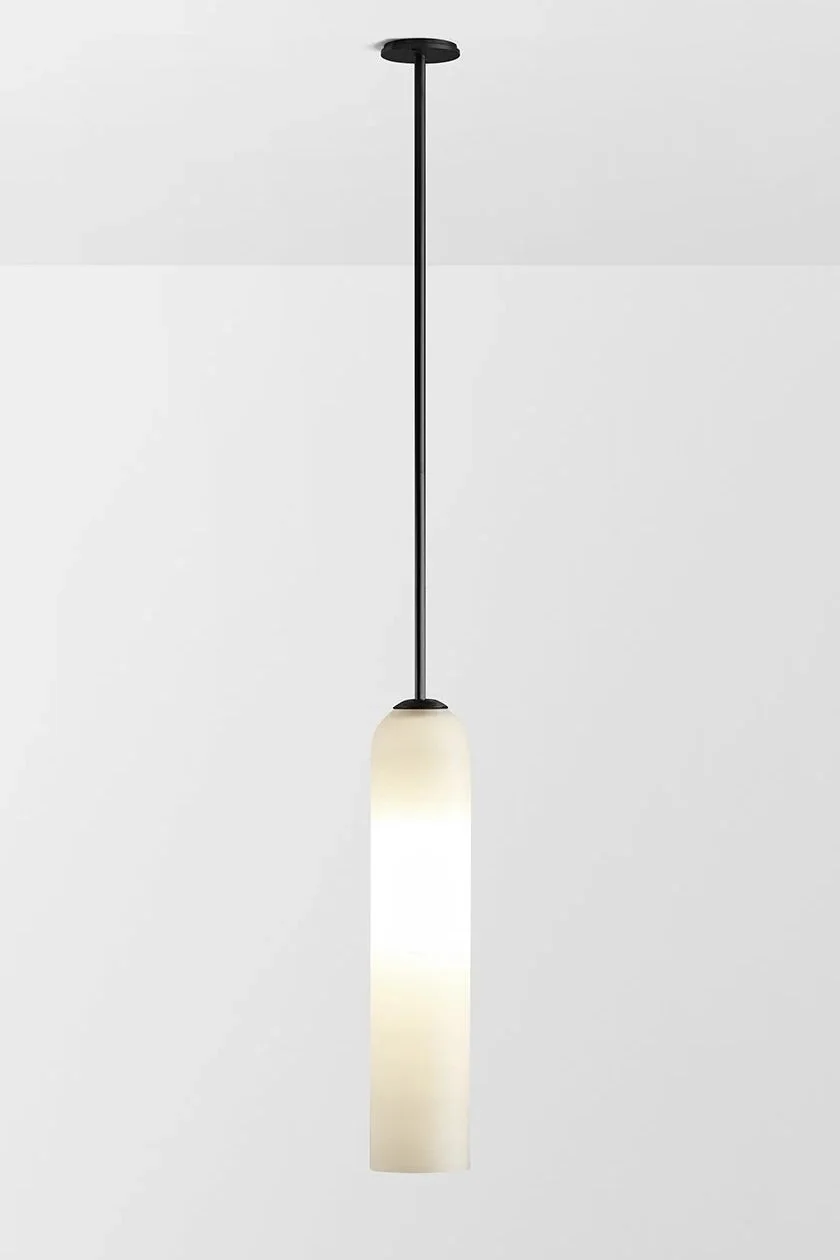 FLOAT PENDANT - BLACK ELECTROPLATE / SNOW