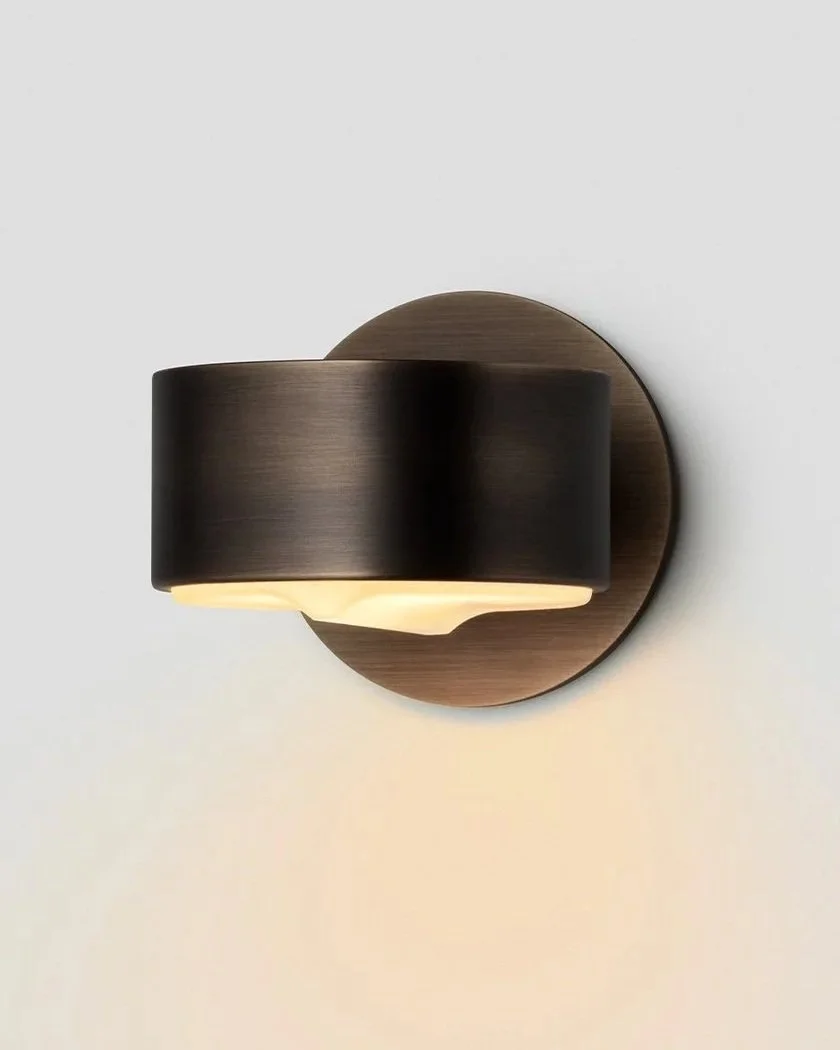 OCCHI EXTERIOR FIXED WALL SCONCE - ANODISED BRONZE / FROSTED
