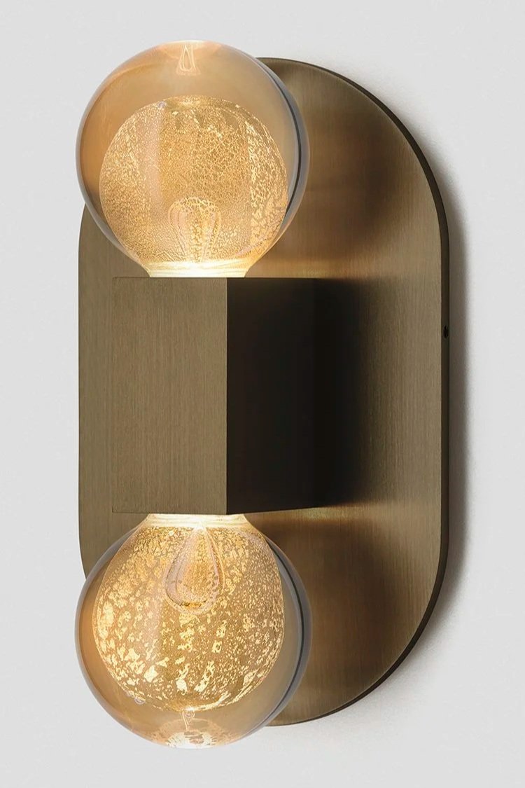 ORO DOUBLE WALL SCONCE - BRONZE / ORO
