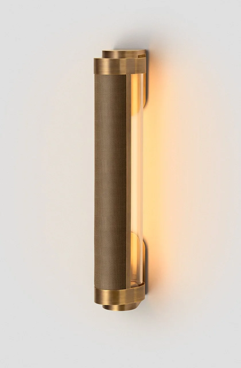 SWIVEL SINGLE SCONCE - SMALL - BRONZE / BRASS MESH INLAY