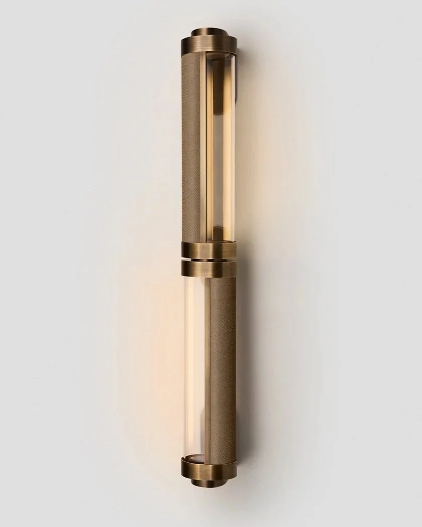 SWIVEL DOUBLE SCONCE - SMALL + SMALL - BRONZE / BRASS MESH INLAY