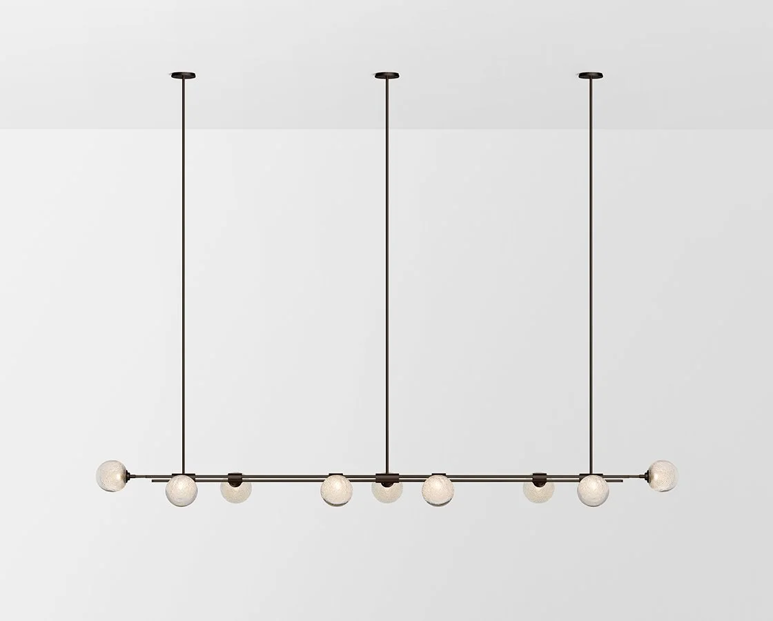 TRILOGY HORIZONTAL 9 BALL PENDANT - BRONZE / FIZI