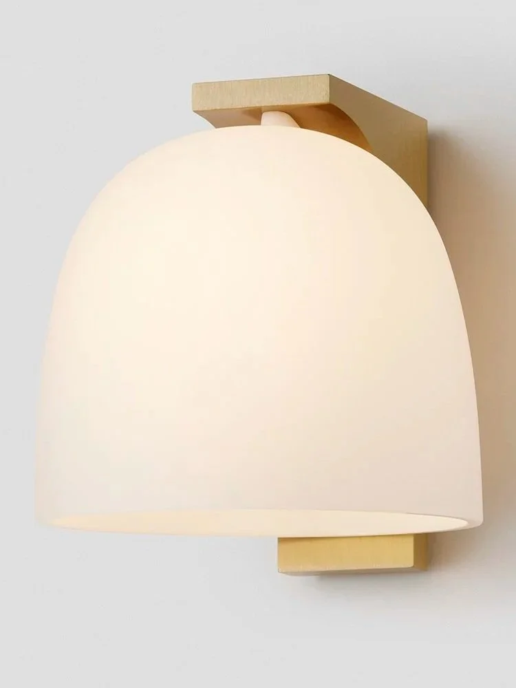 TUBI WALL SCONCE - BRASS / SNOW