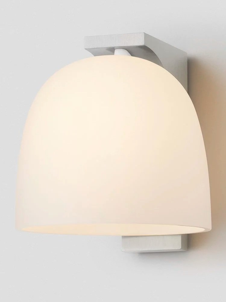 TUBI WALL SCONCE - SATIN NICKEL / SNOW