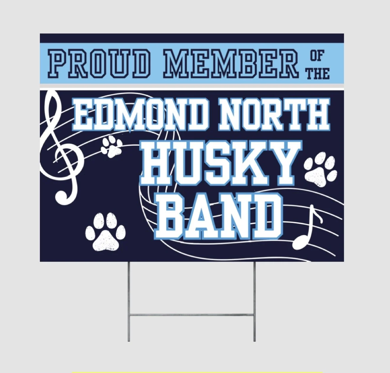 ENHS Band Yard Sign