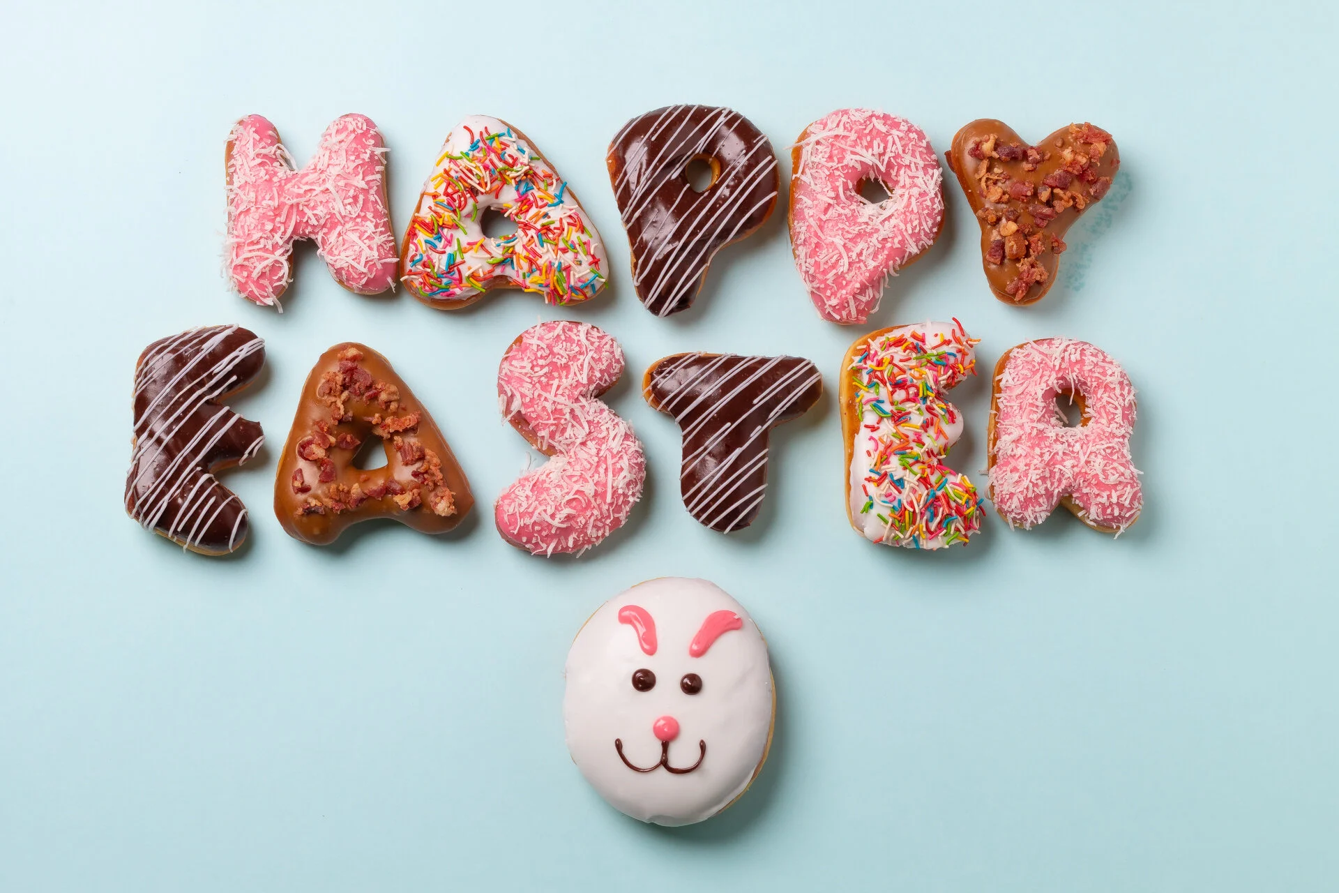 Happy Easter Letter Donuts