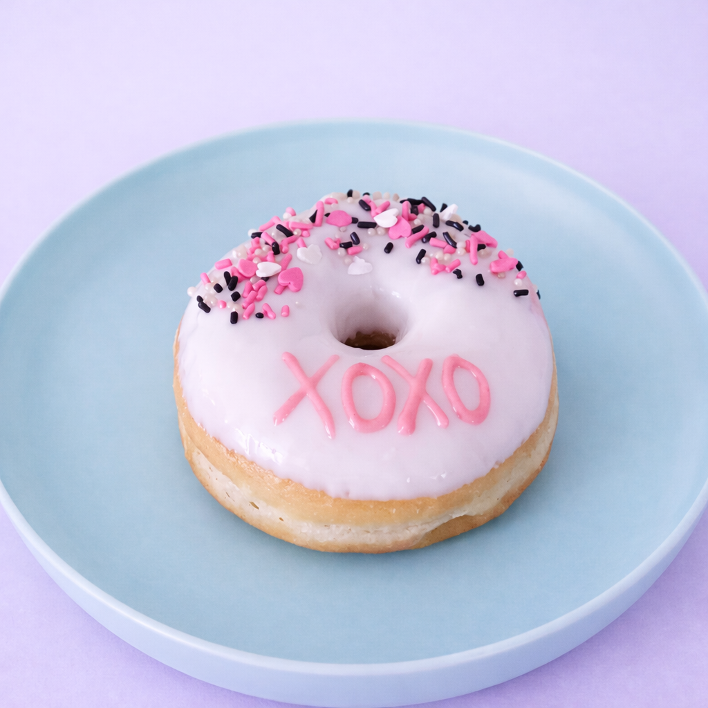 XOXO Vanilla Donut
