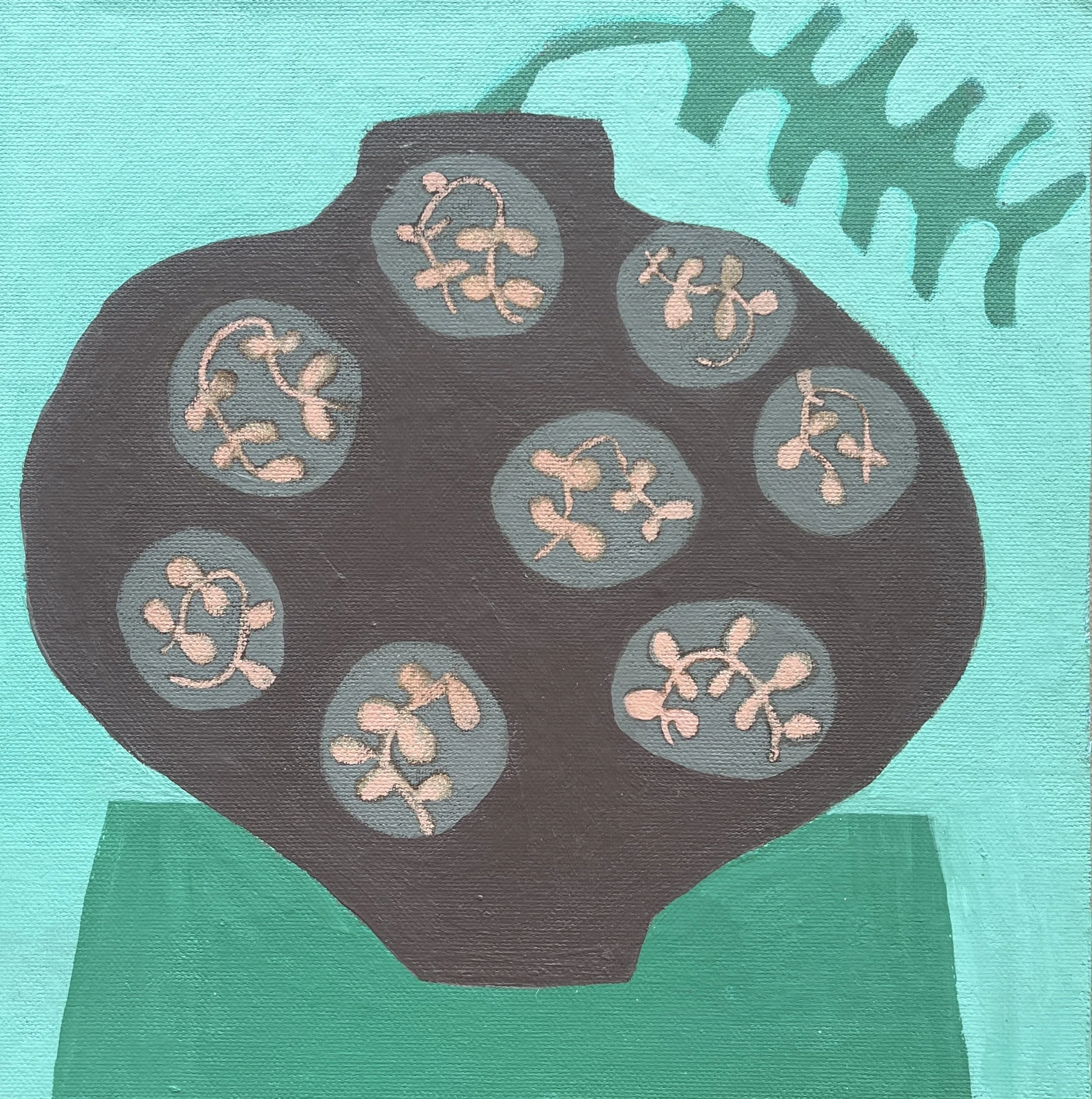 Vessel With Fern Frond