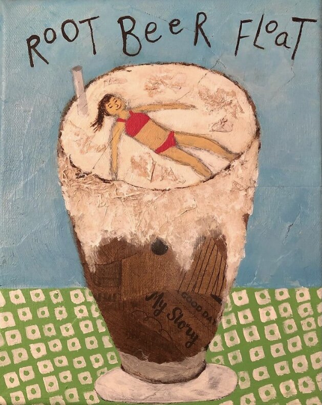 Root Beer float print