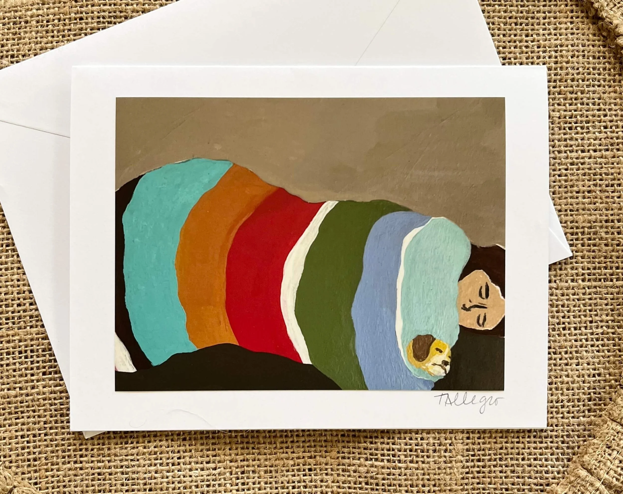 "Warm And Snug" greeting cards