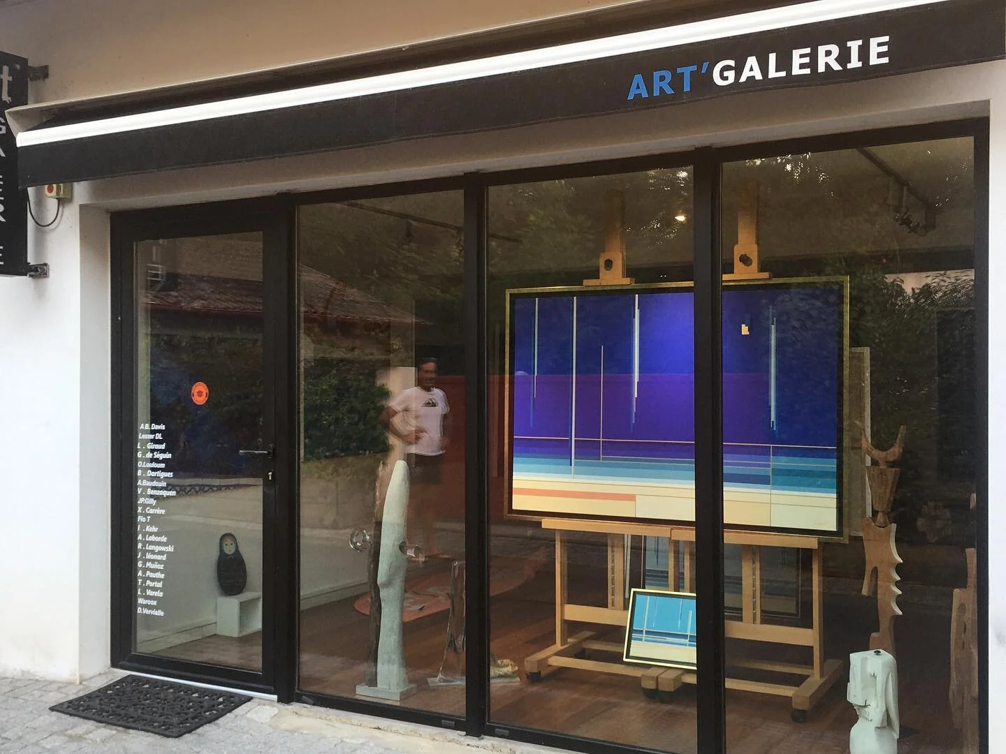 #newcollab Merci @artgalerie40 pour l accueil 🙏 r.d.v 0 all&eacute;e de La Chapelle, Hossegor #happypainter #semiabstractart #livingwithart #hossegor #gratitudeattitude🙏