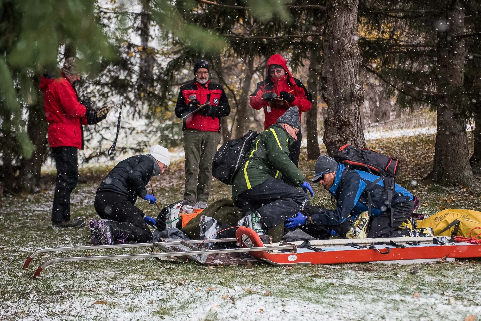 ski patroller first aid testing