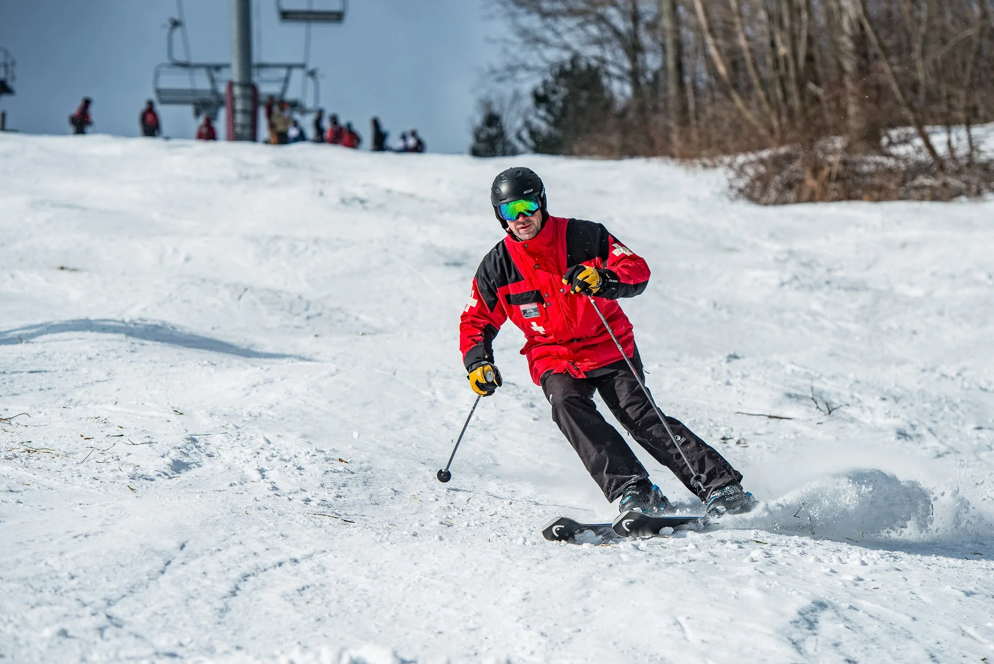 ski patroller crud run