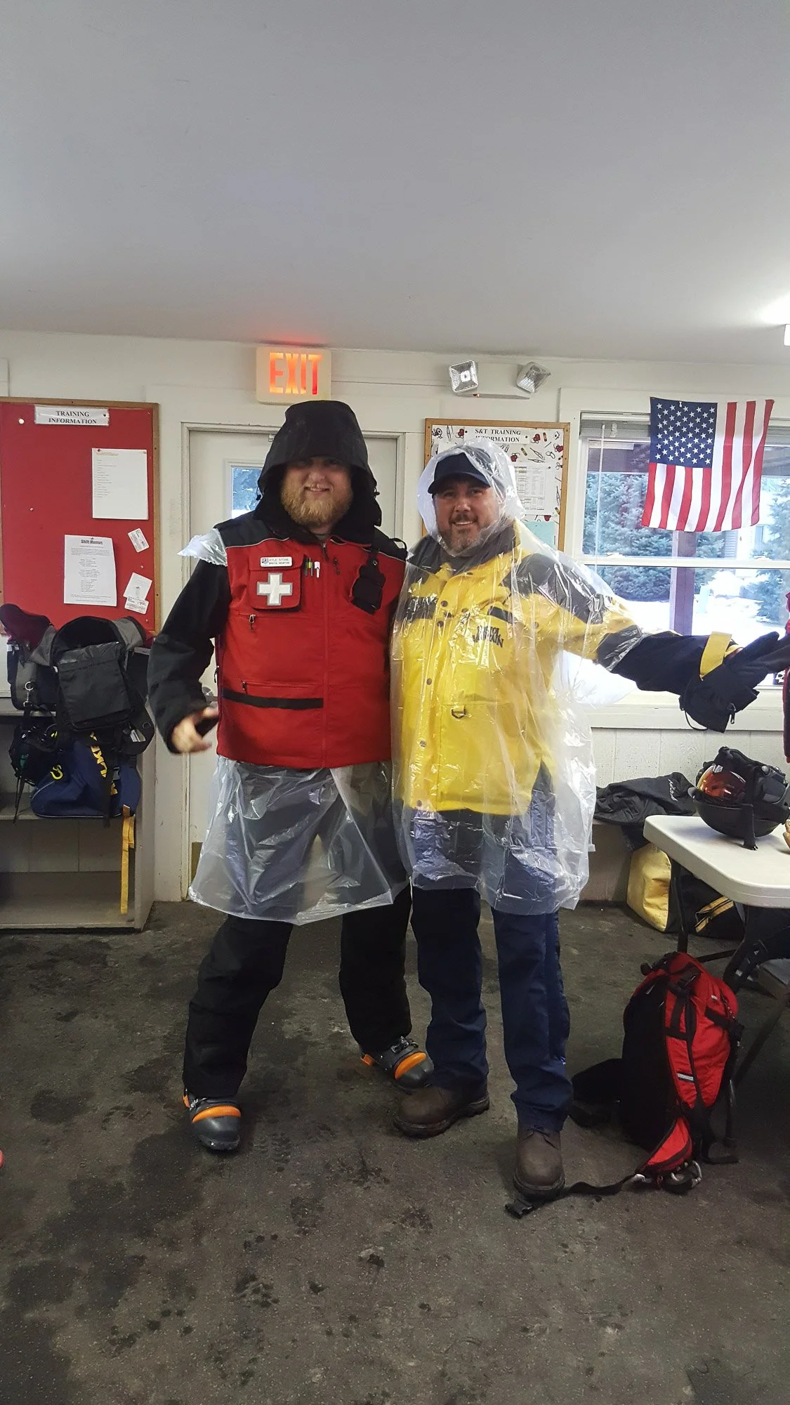 rain protection ski patroller style