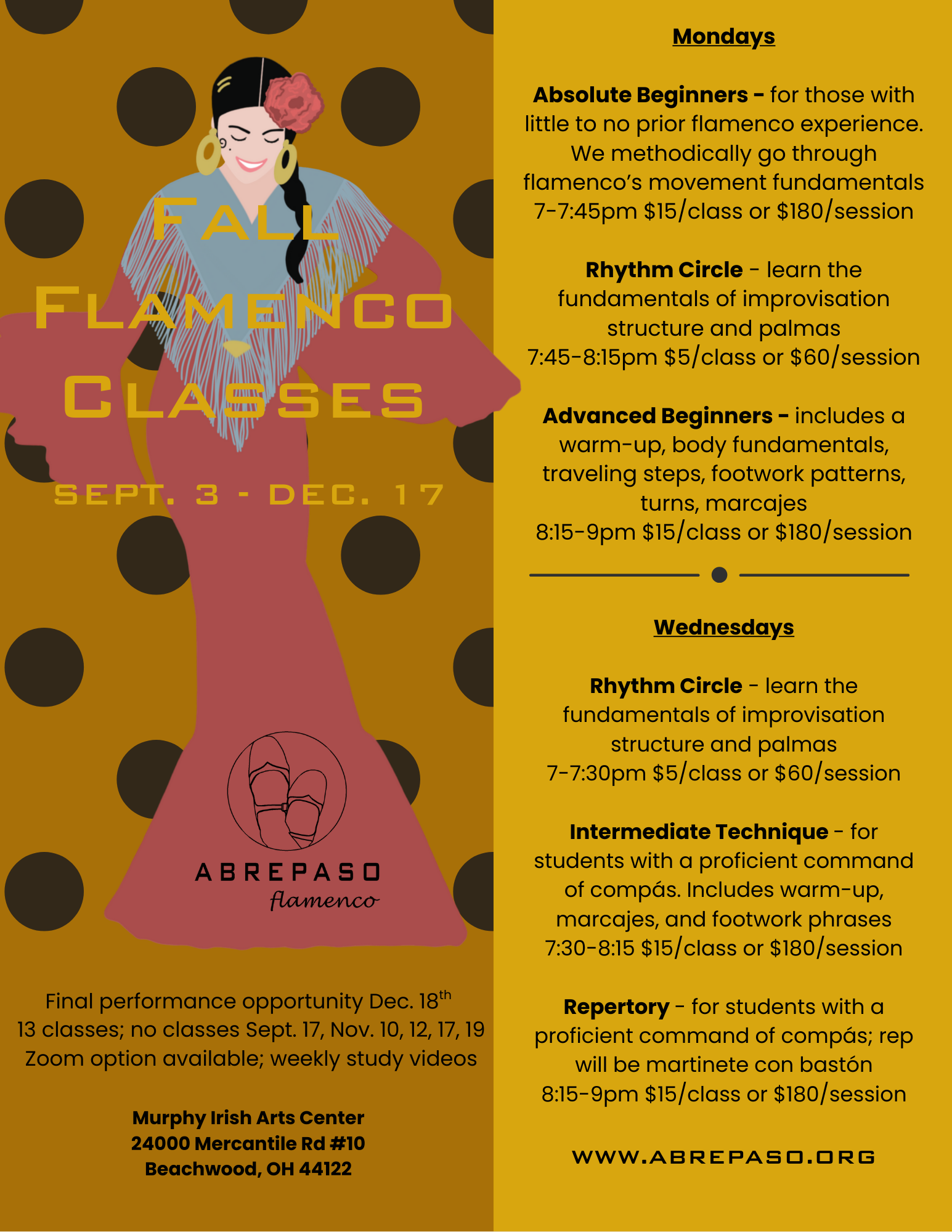 Fall Adult Classes