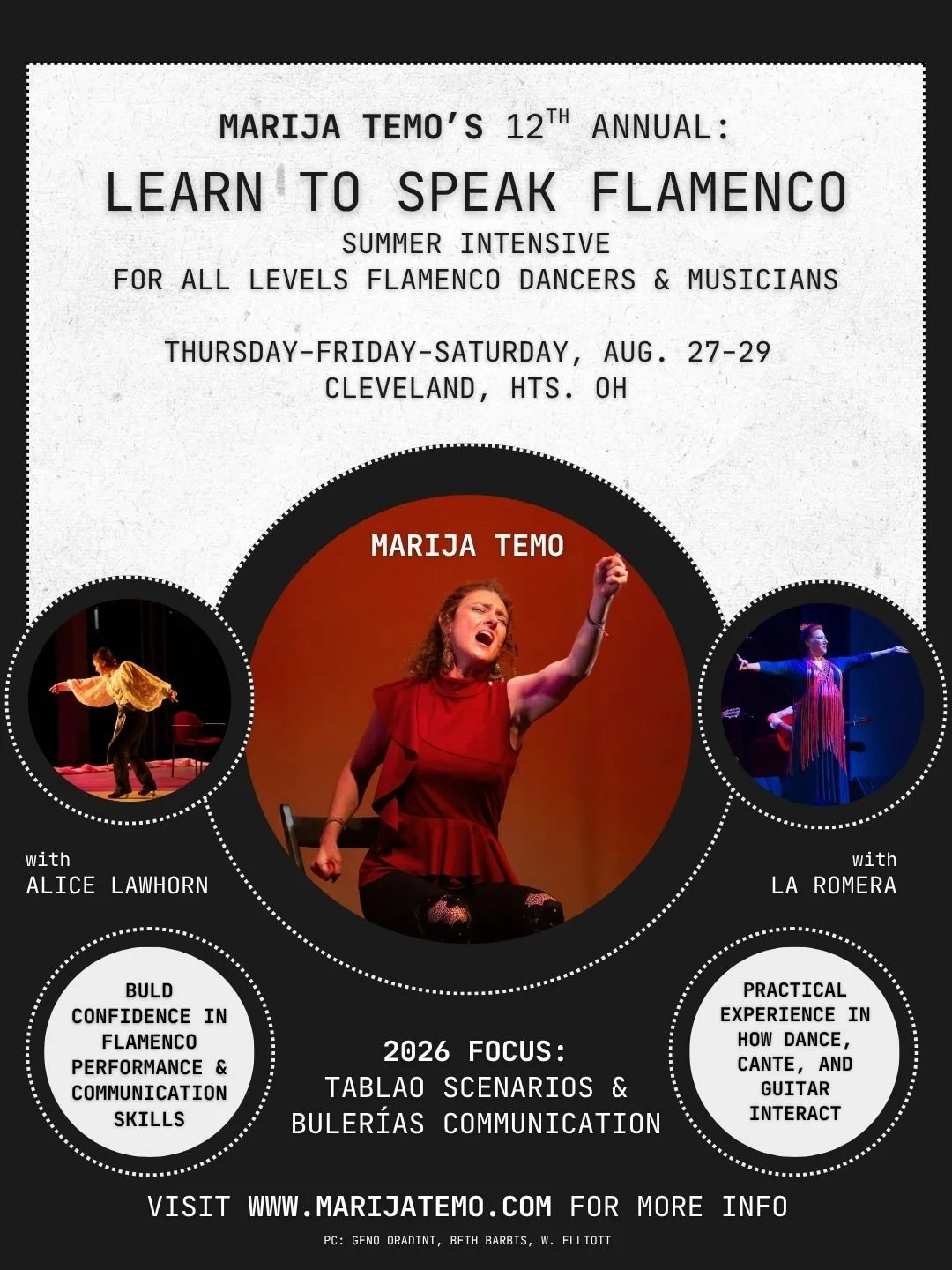 Marija Temo's 12th Annual Flamenco Communication Workshop