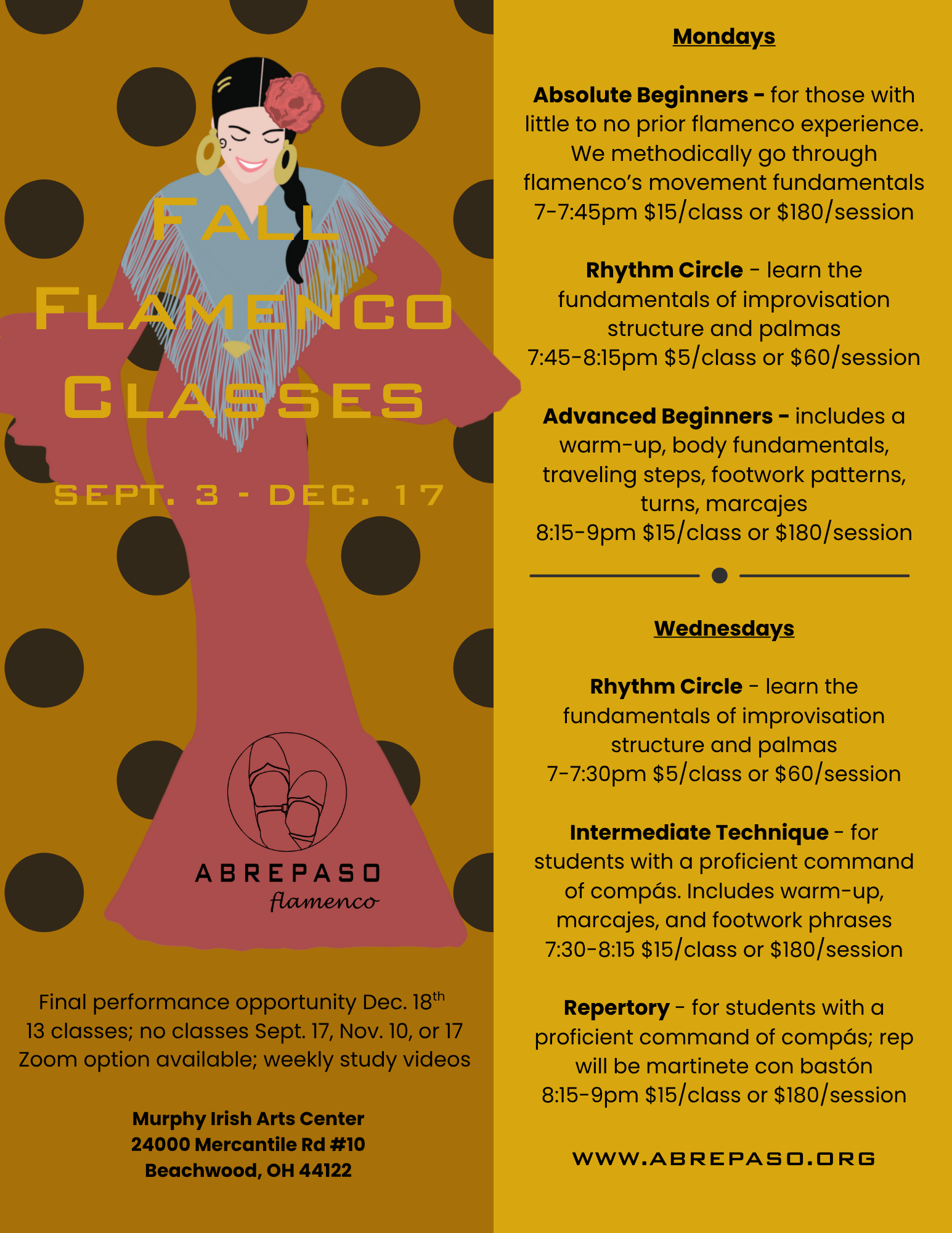 Fall Adult Classes