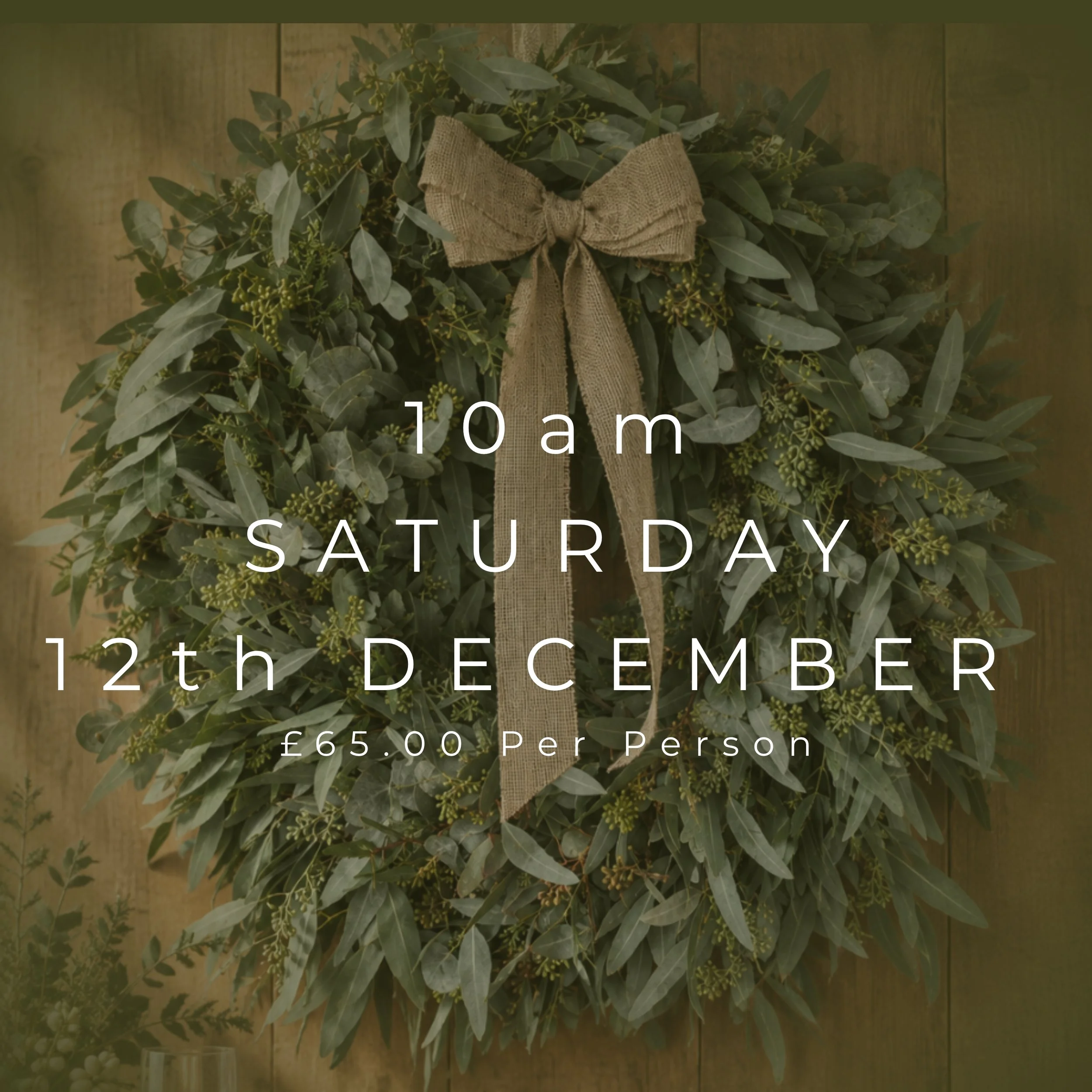 10am - Saturday 12th December