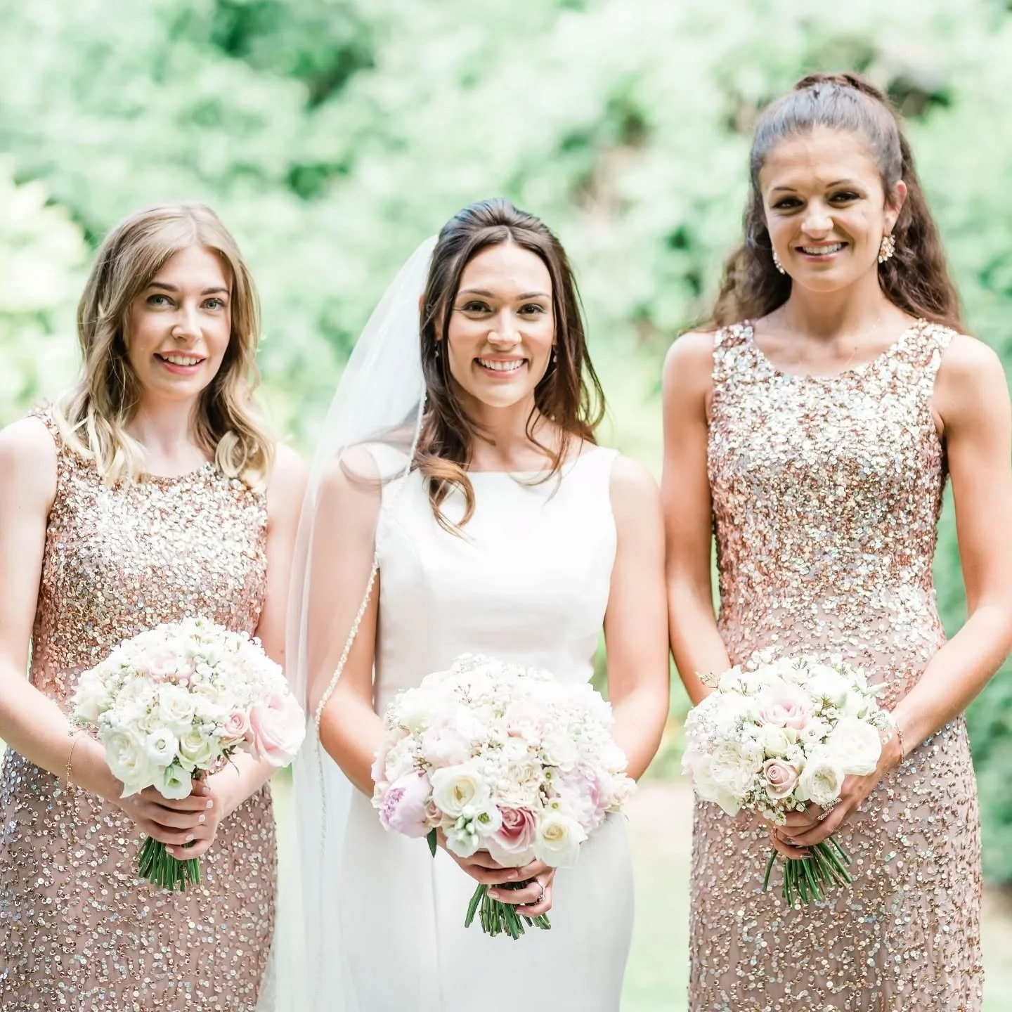 Like stepping out of a dream ✨

Soft blush peonies contrasting with sequins catching the spring sun, fairytale wedding vibes captured perfectly 🤍

Venue - @the_great_house
Photography - @megandaisyphotography

#weddingflorist #weddingflowerinspo #pe