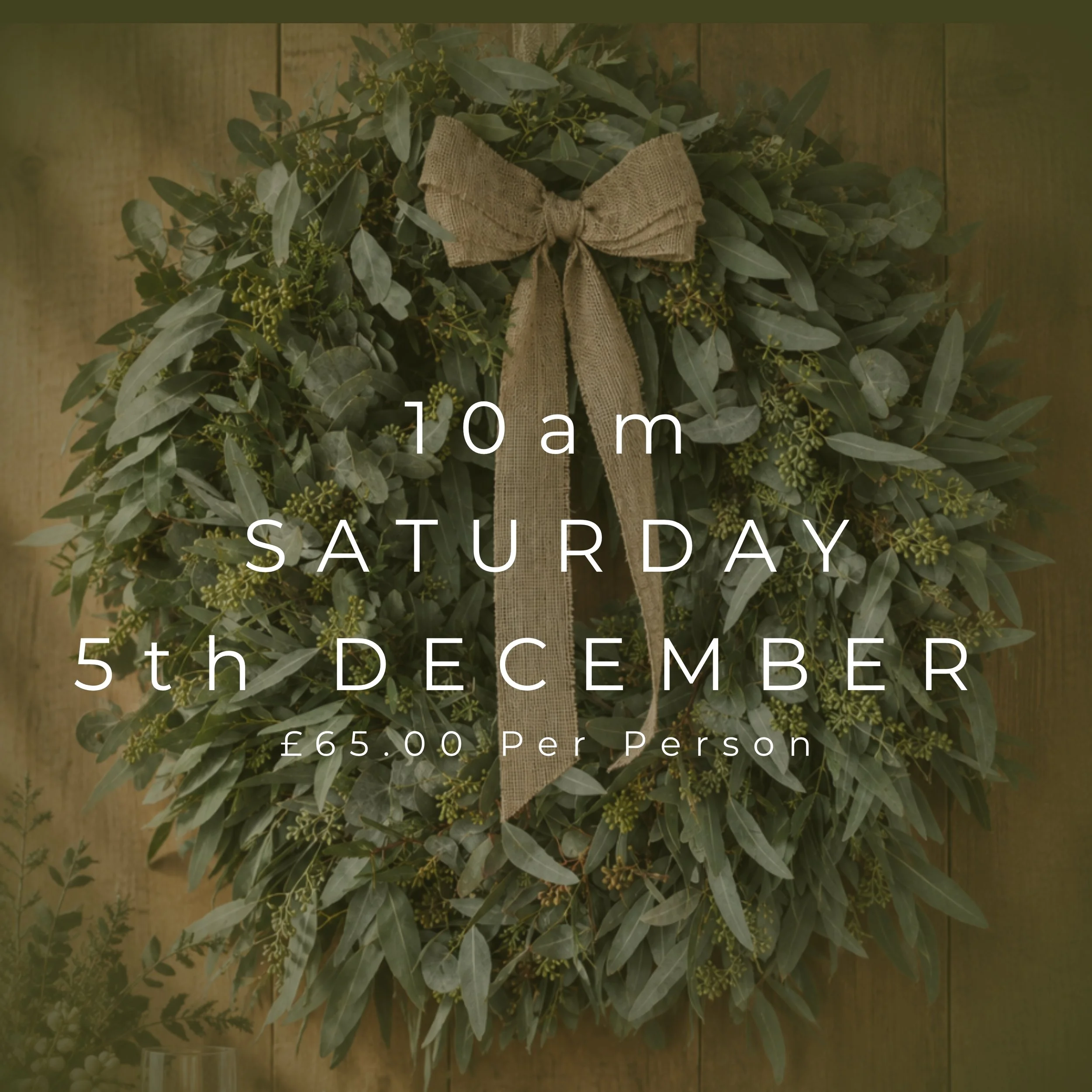 10am - Saturday 5th December