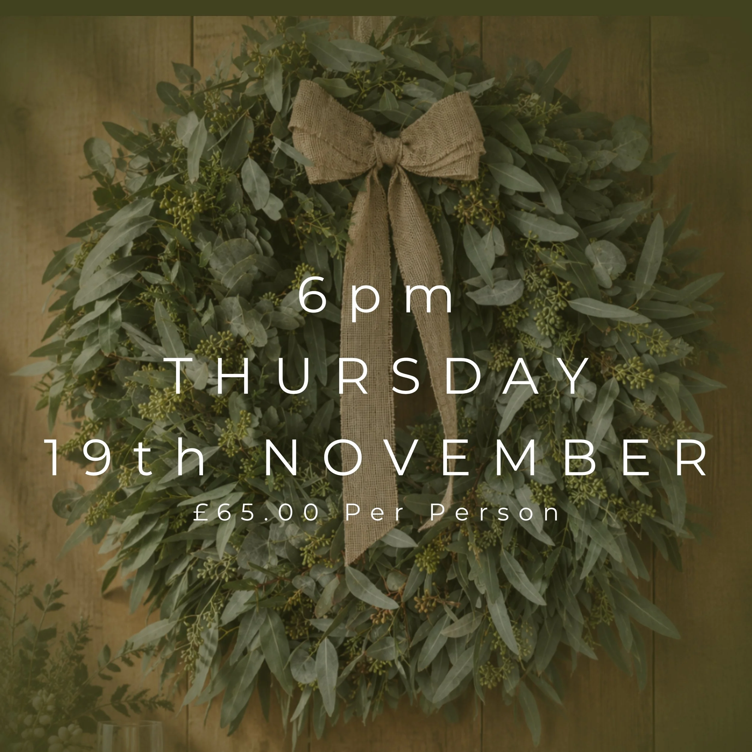 6pm - Thursday 19h November