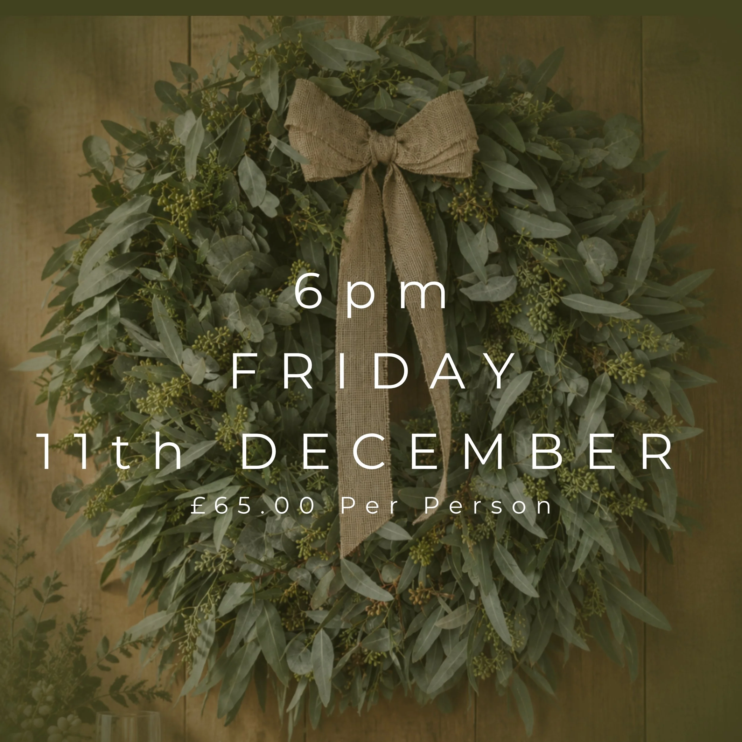 6pm - Friday 11th December