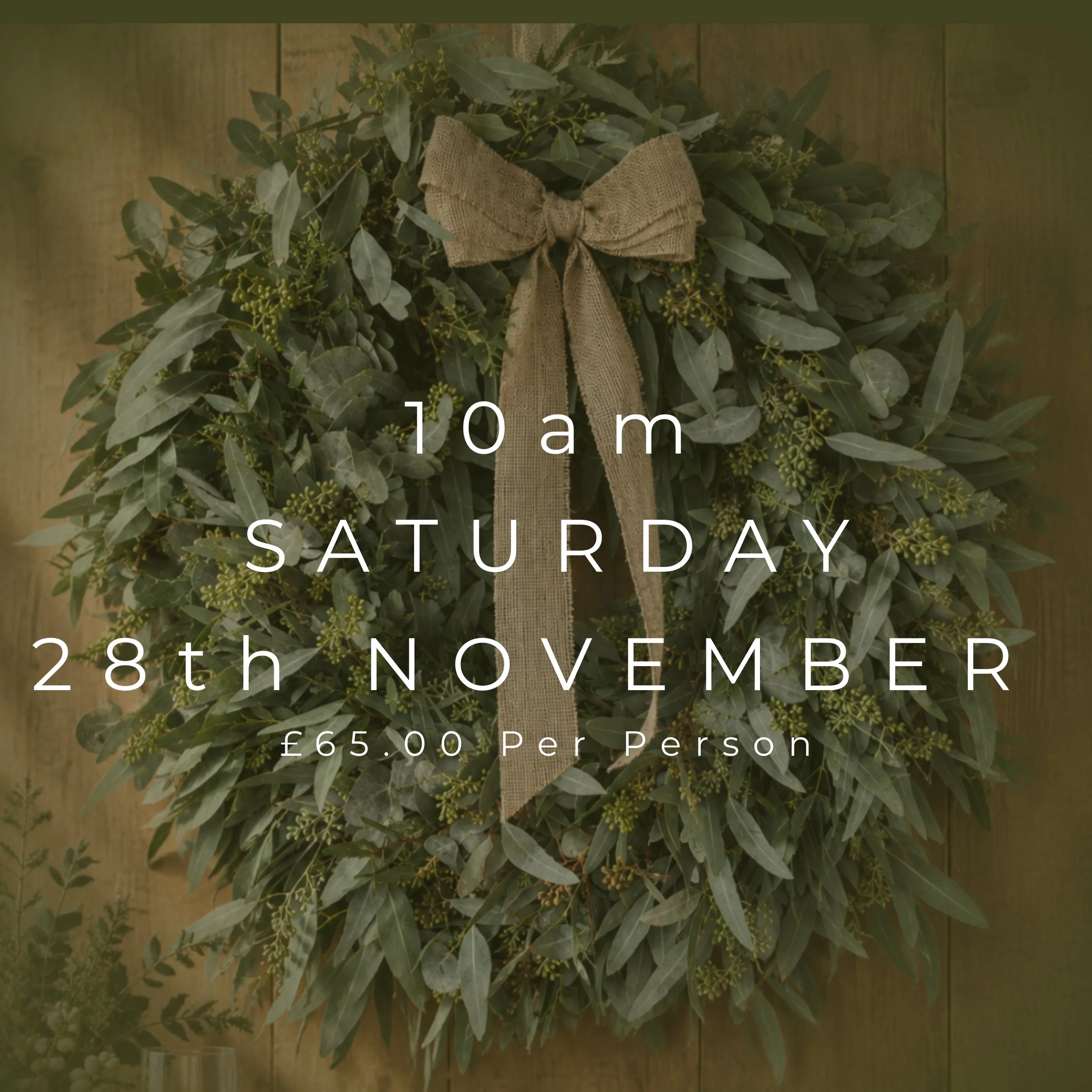 10am - Saturday 28th November