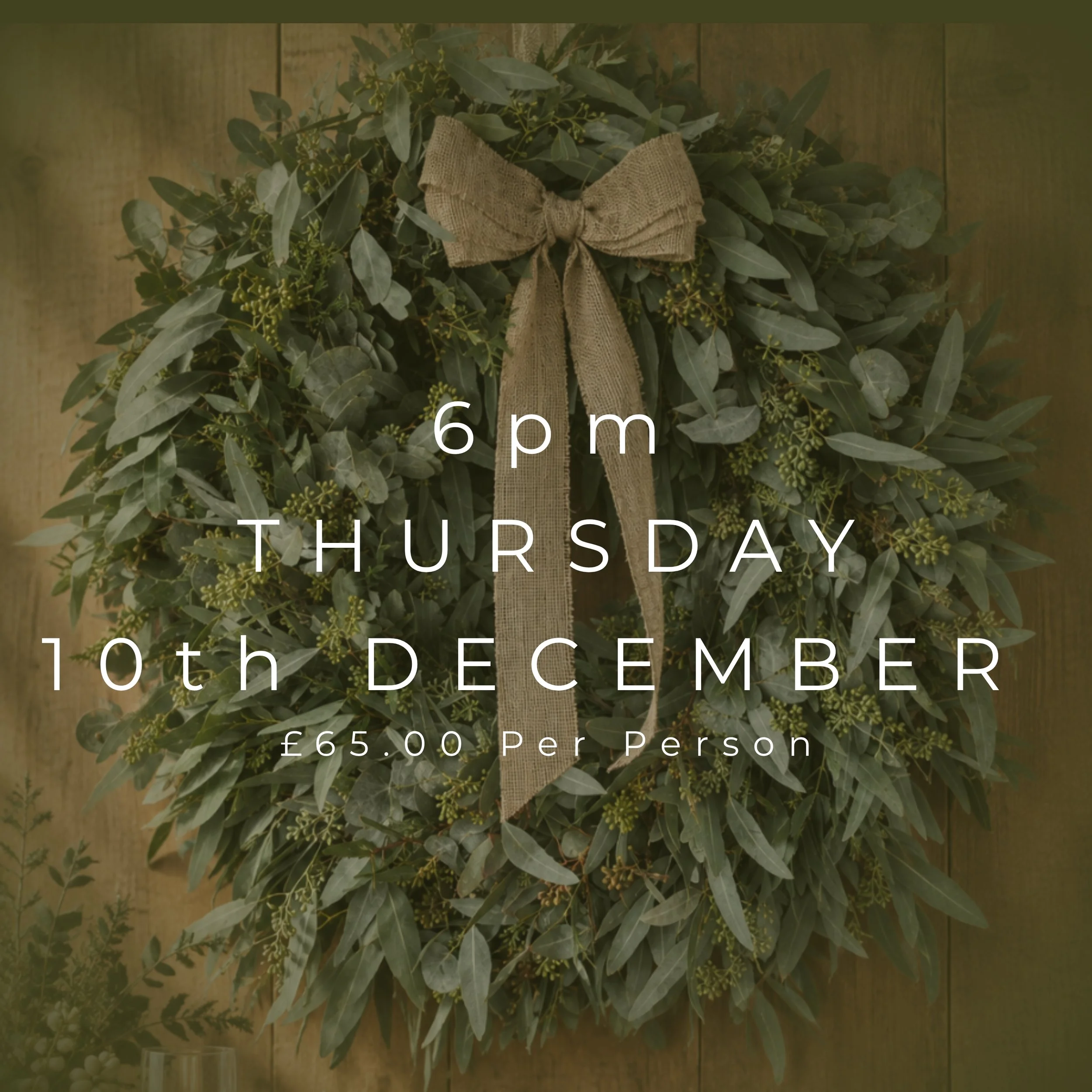 6pm - Thursday 10th December