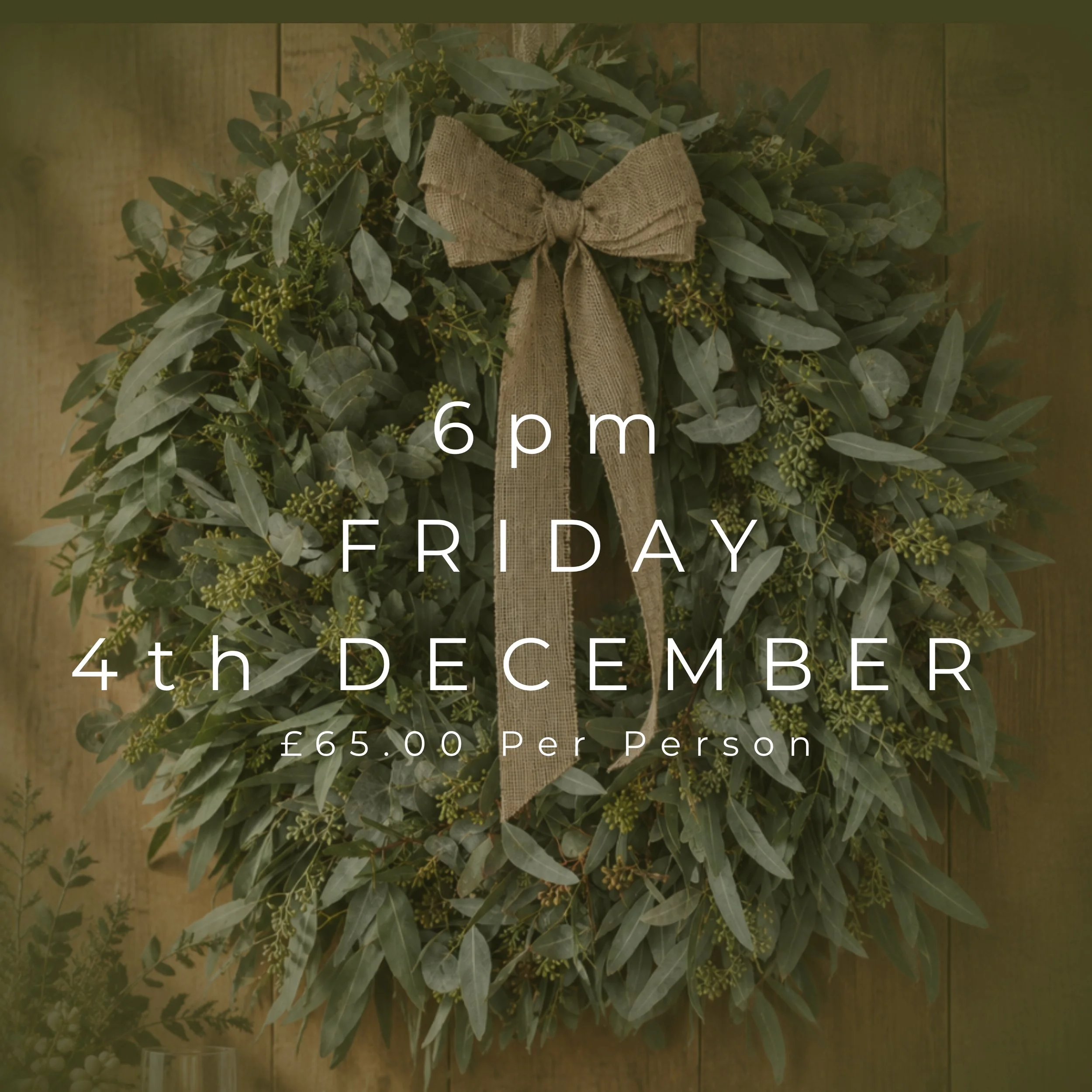 6pm - Friday 4th December