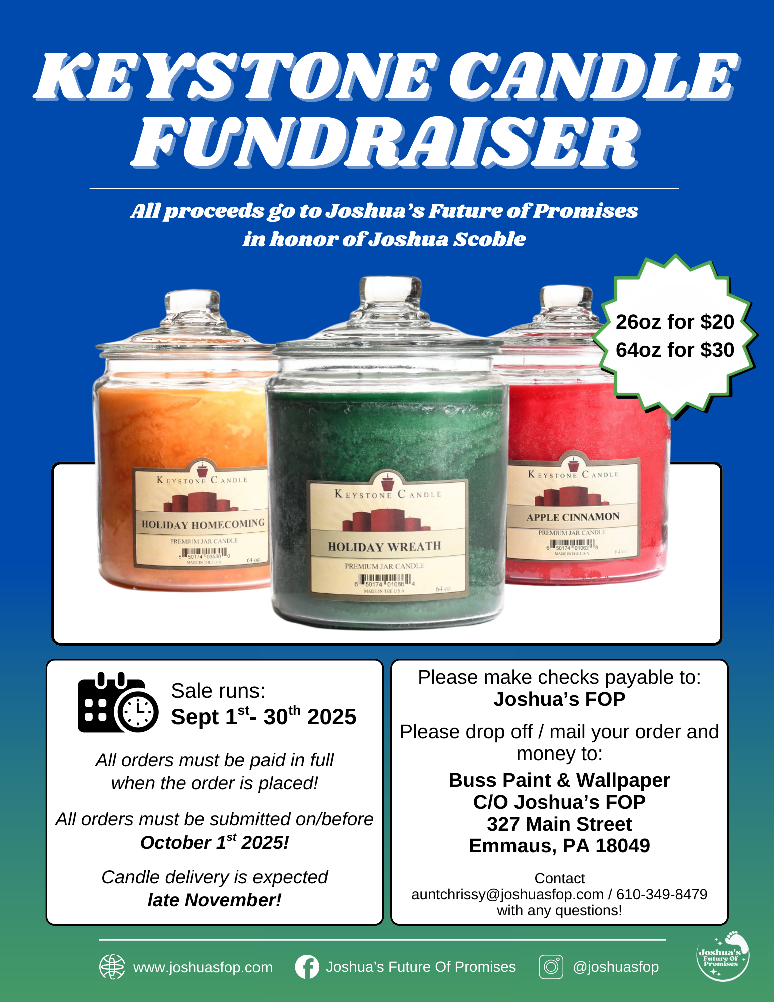 2025 Candle Sale