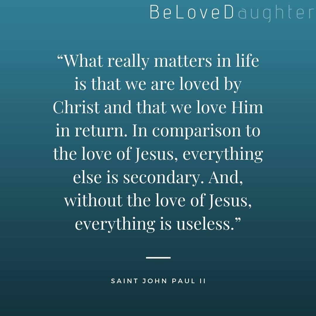 It&rsquo;s Monday. Let&rsquo;s remember what matters most and keep Jesus at the center of this week. #belovedaughter