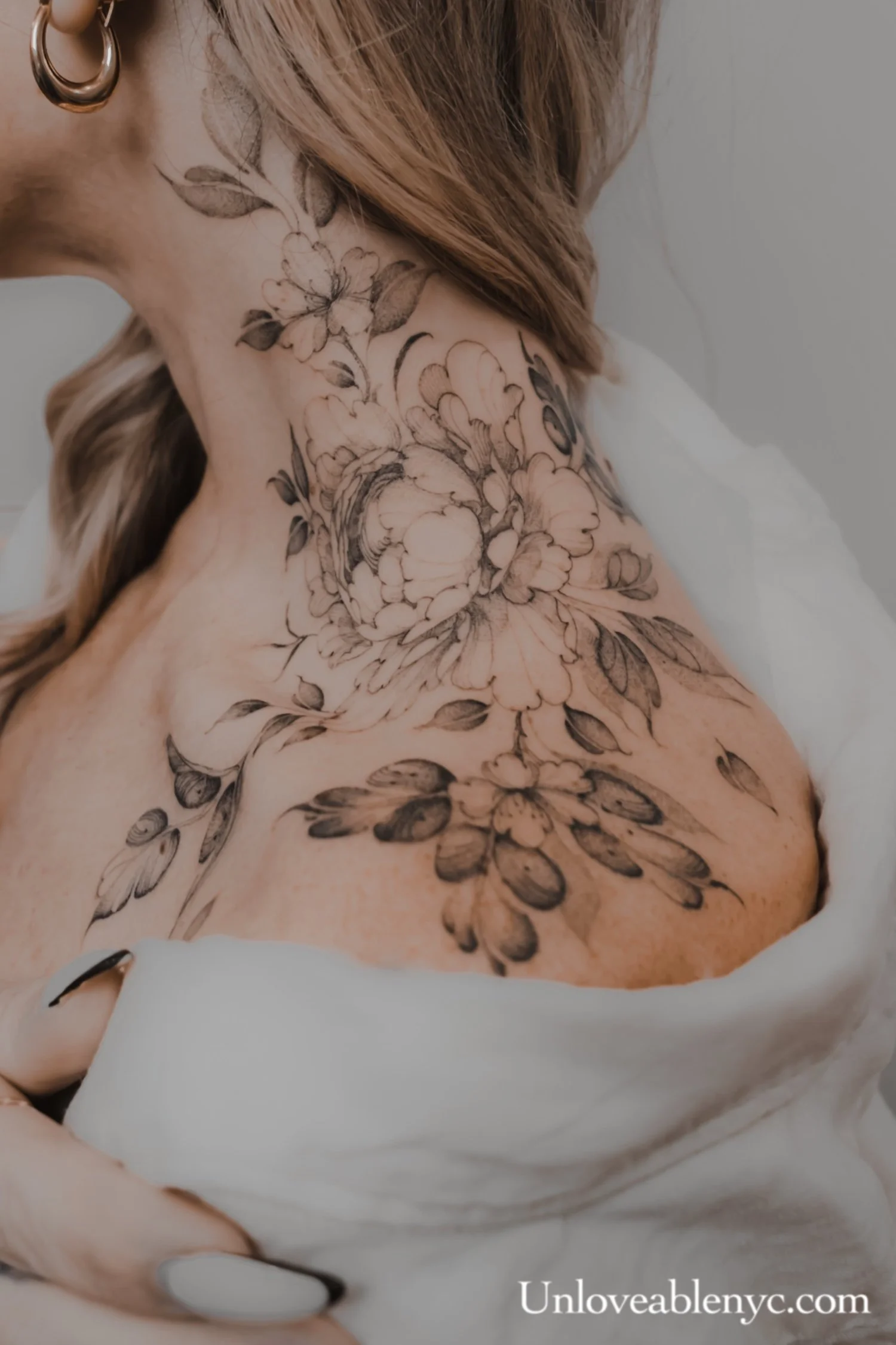 Fine line tattoo artist Brooklyn NY, Black and grey floral flower tattoos, Elegant floral tattoos, Soft detailed tattoos, Delicate floral tattoos NYC, Delicate Minimalist floral tattoos, Fine line botanical tattoos, Custom fine line floral tattoos, B