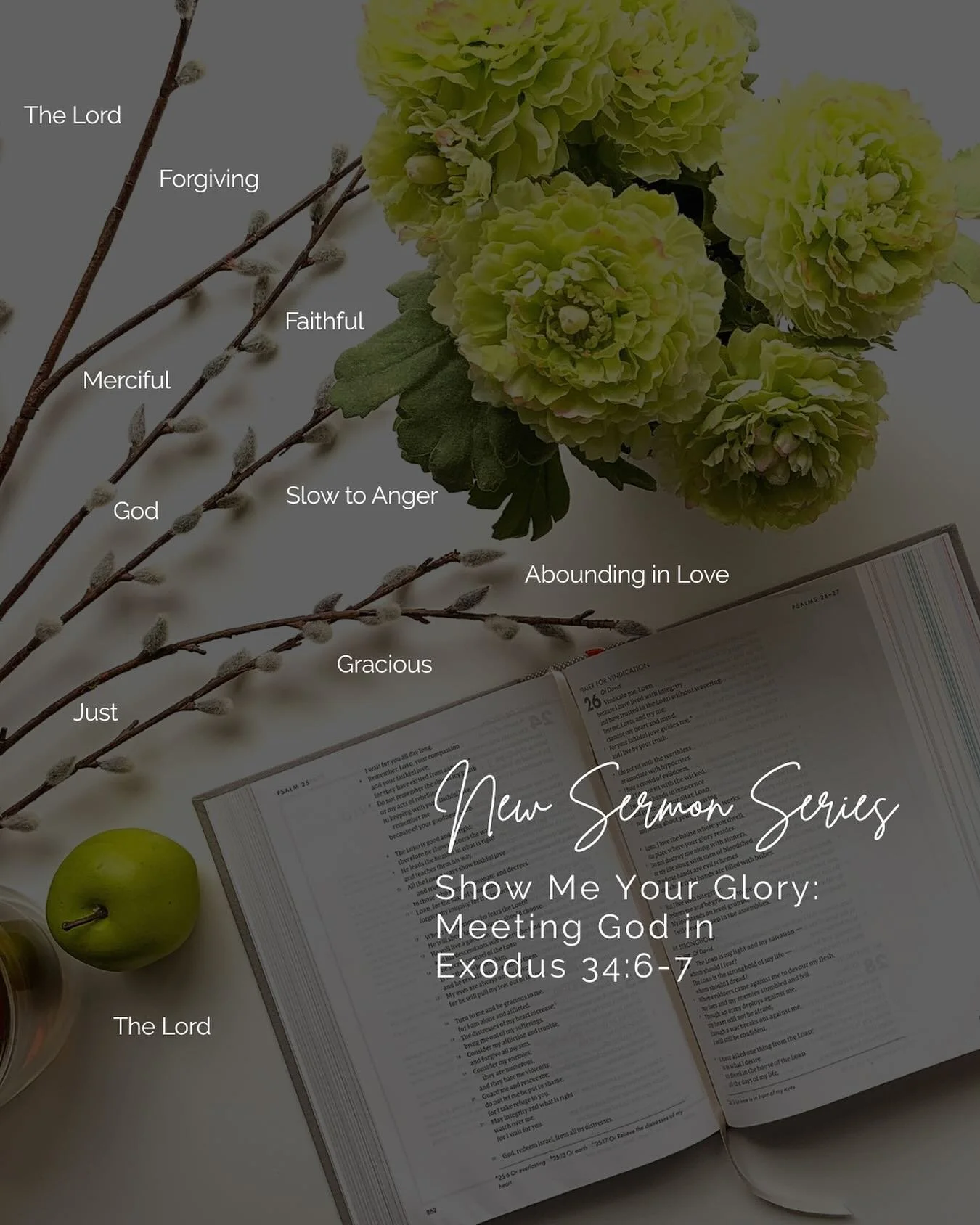 Join us for our new series, &ldquo;Show Me Your Glory: Meeting God in Exodus 34:6-7.&rdquo;

This 8 part series will explore the characteristics of God&rsquo;s name as revealed to Moses in the scripture of the study. 

Which attribute is your favorit