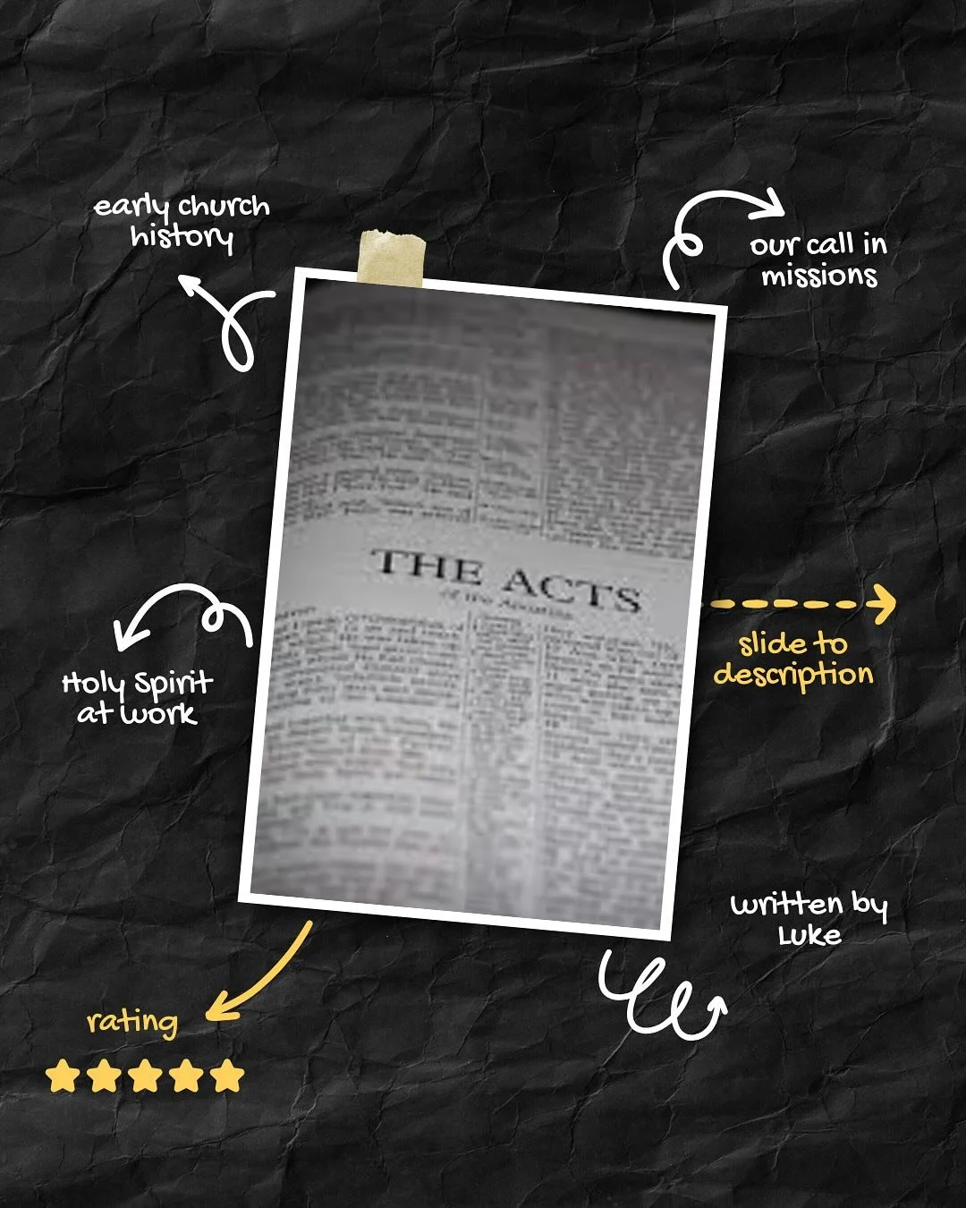 New series&hellip; kind-of! 

Join us for the continuation of our series on the book of Acts! Such a powerful reminder for us as believers regarding the role of missions and the work of the Holy Spirit in churches today!

Tune in remotely on Facebook