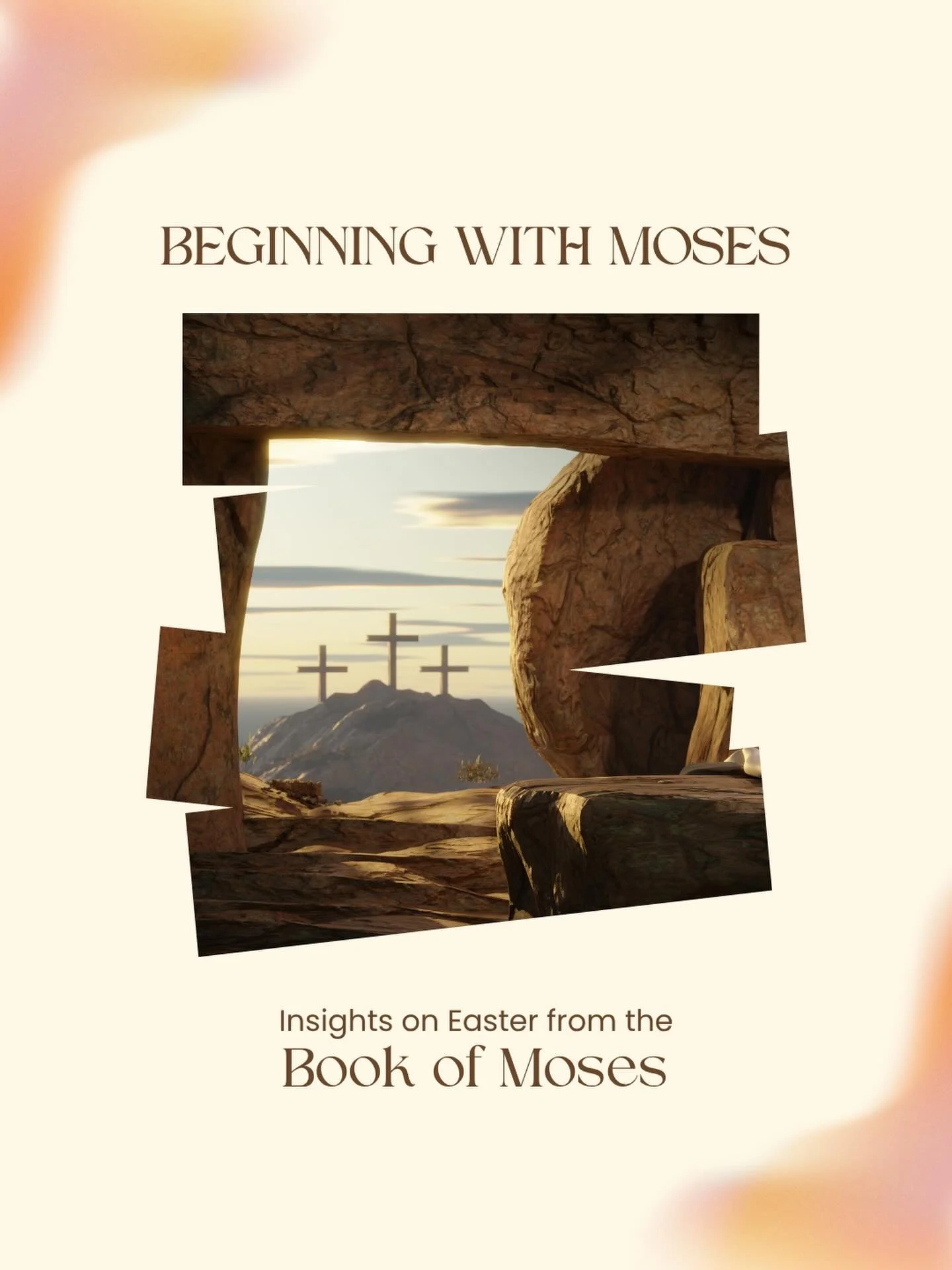 Did you know that in Luke 24 Jesus Himself preached a sermon on the events of Good Friday and Easter, and for His text He started with the Books of Moses? 

Join us at Arise on Palm Sunday, Good Friday and Easter Sunday to explore what books such as 