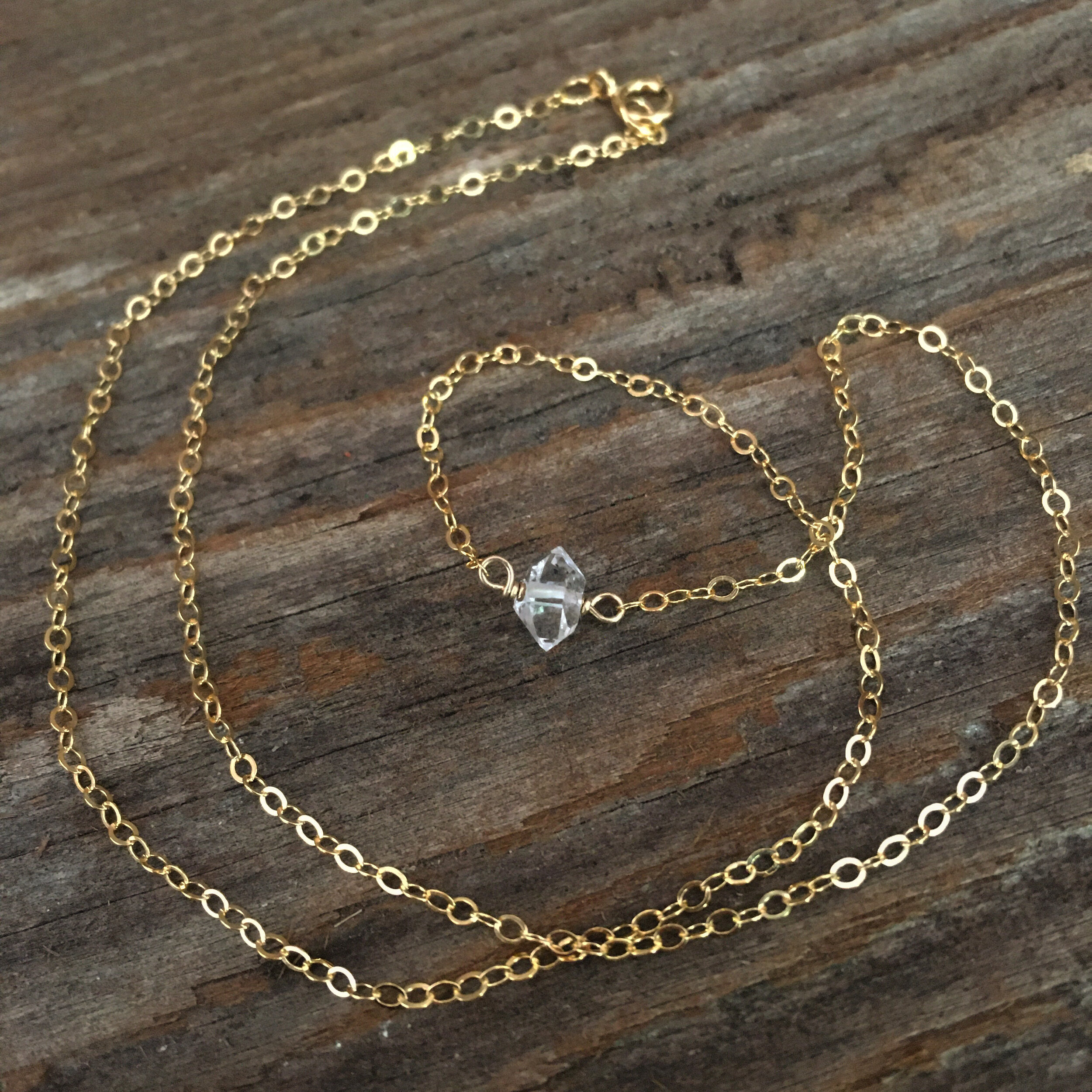 Herkimer necklace