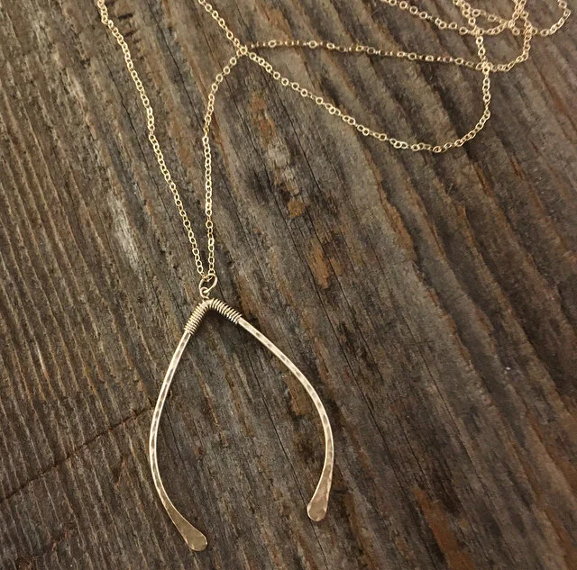 30” Wish Bone Necklace