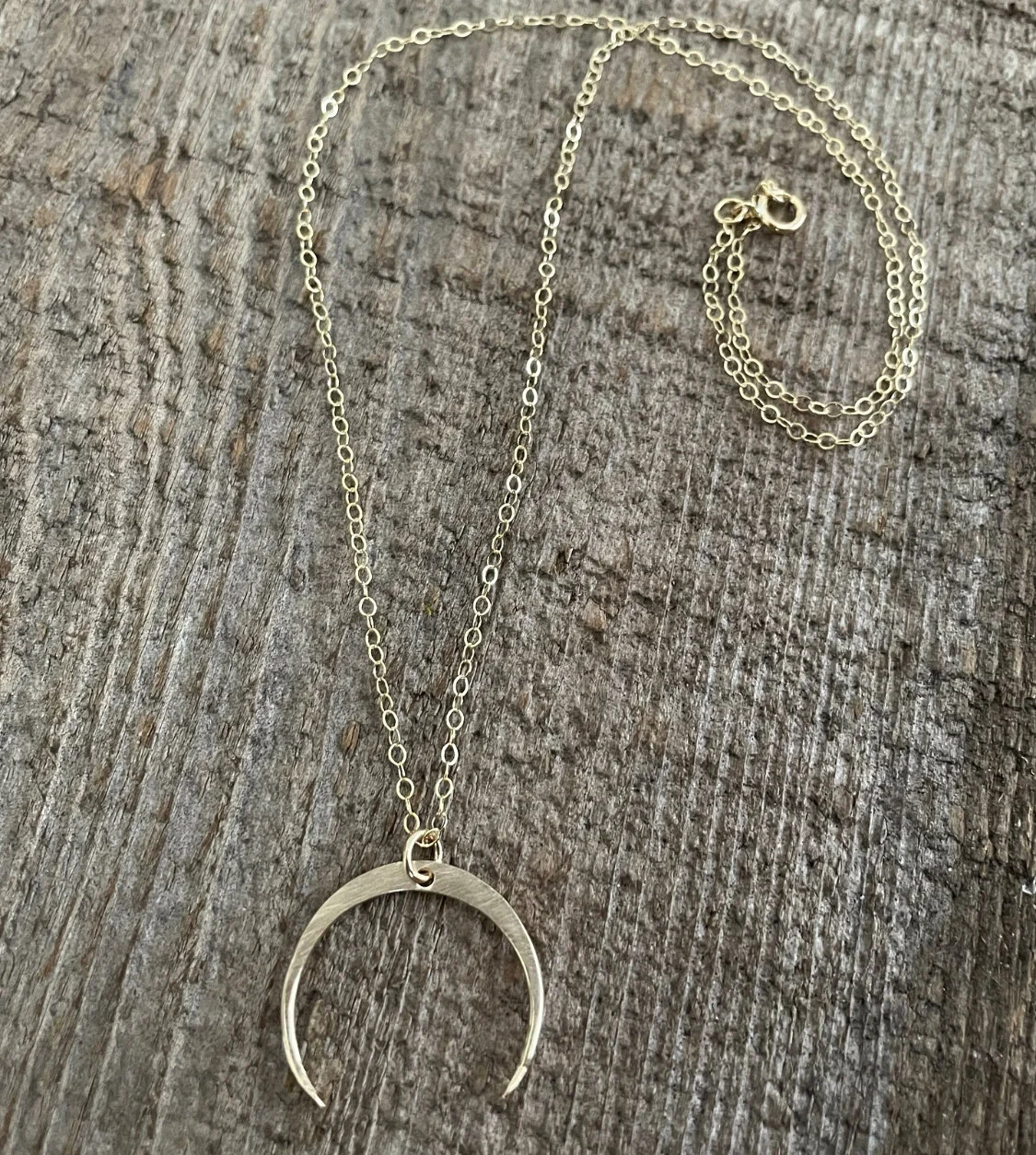 16" Crescent Moon Necklace