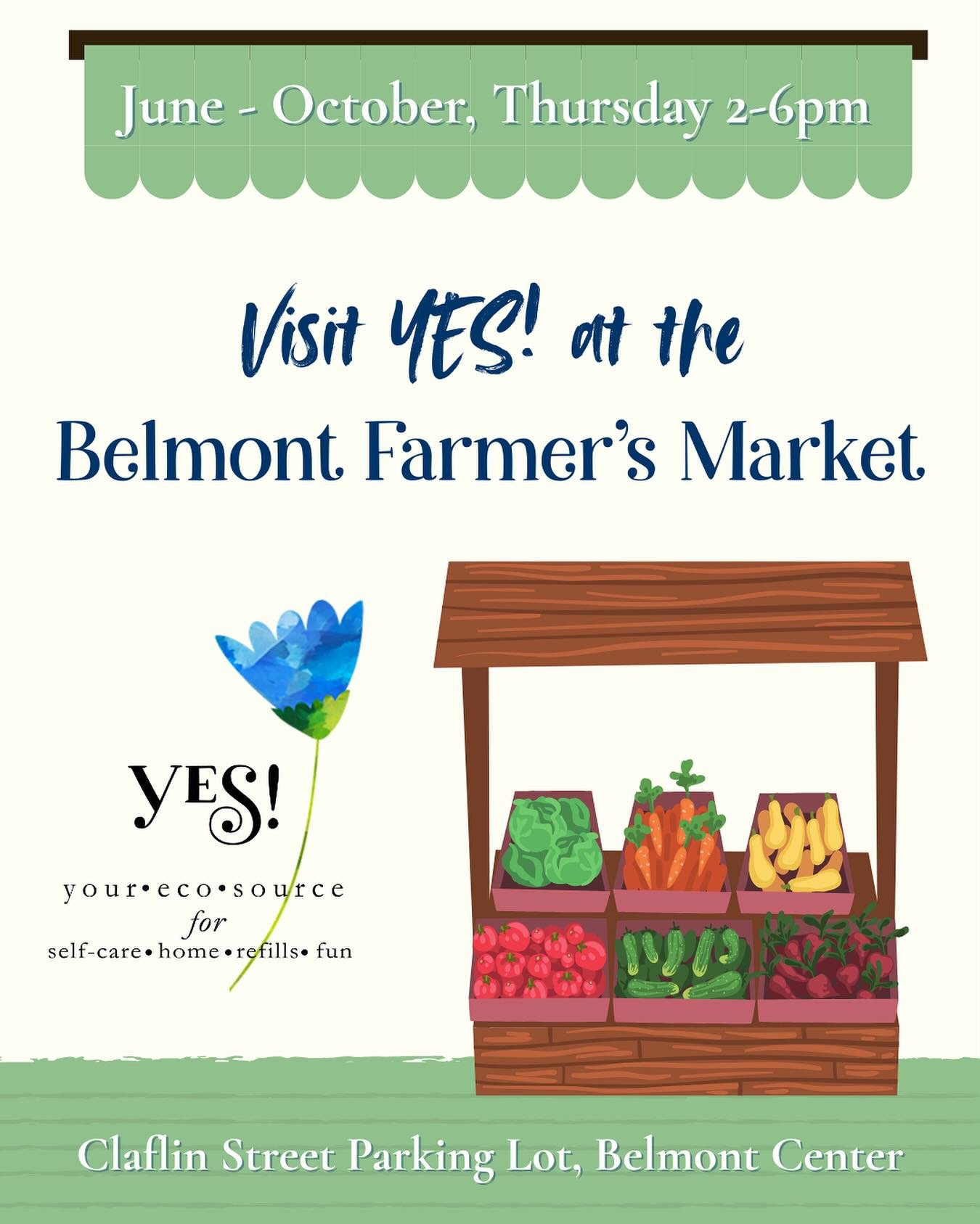 Guess who&rsquo;s coming to a farmer&rsquo;s market near you? YES! We&rsquo;ll be at the @belmontfarmersmarket every Thursday this June through September. Stay tuned for more details on what items we&rsquo;ll have on offer!

#farmersmarketseason #sho