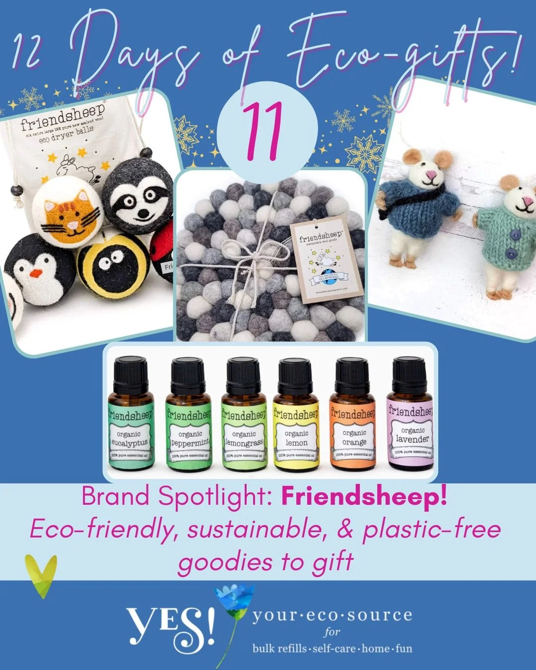 One of the small companies that we've carried for the longest, with so many good reasons.... The amazing folks at @friendsheepwool are super passionate about reducing waste, being good to the planet, and to those on it. They work closely with skilled