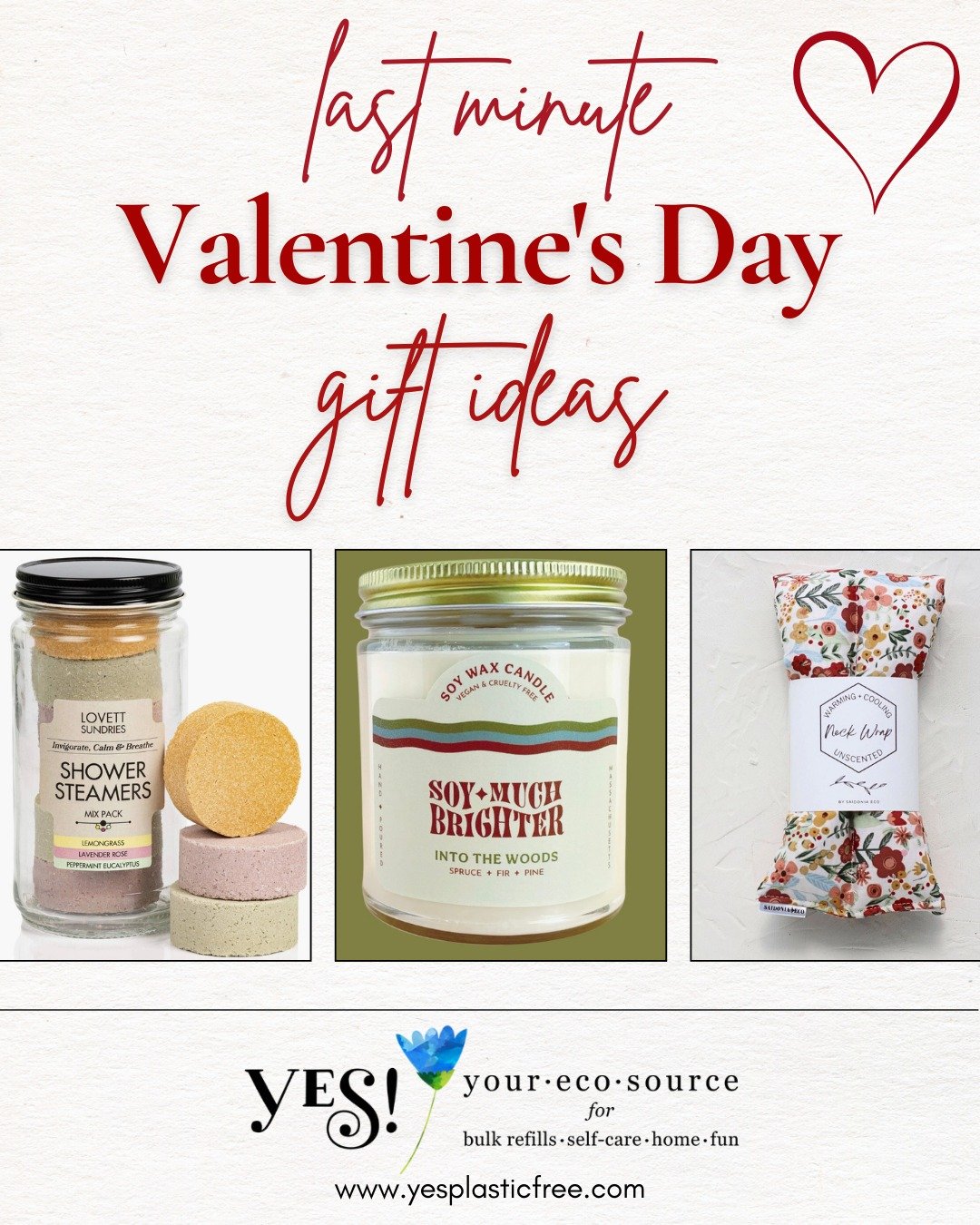 Wanna show your sweetheart some love, but hate the commercialism and consumerism of Valentine's Day?

We get it.

As a bulk refillery, we live by the mantra &ldquo;buy only what you need.&rdquo; Our goal at YES! is to make intentional, low-waste livi