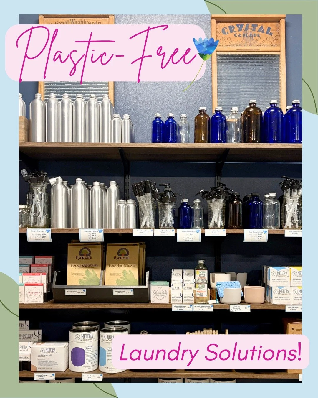 Laundry is one of the most plastic-heavy categories in the average household. We've got liquid and powder laundry detergent available for refill or pre-packaged (plastic-free obviously), plus a concentrated laundry bar that is the best deal on the bl