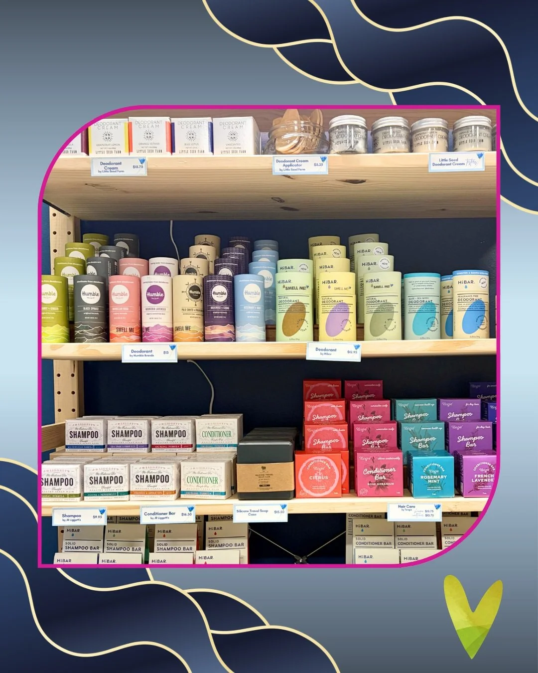 So many (easy!) ways to cut out plastic packaging: From the most delicious smelling + hard-working cream deodorant (in glass jars no less!) by @littleseedfarm, to push deos from @humblebrands + @hellohibar . Not to mention solid shampoo and condition