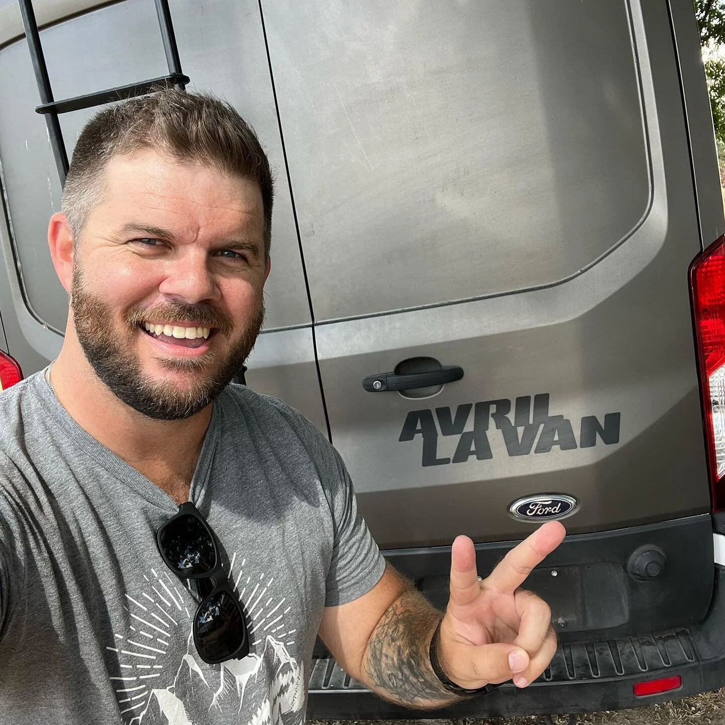 Avril has officially been sold!
&bull;
The memories I have in this van I will cherish forever! The first trip ever was to NC for Erica &amp; Morgan&rsquo;s wedding. Where the first night of the trip we slept in it was next to the Mississippi River. W