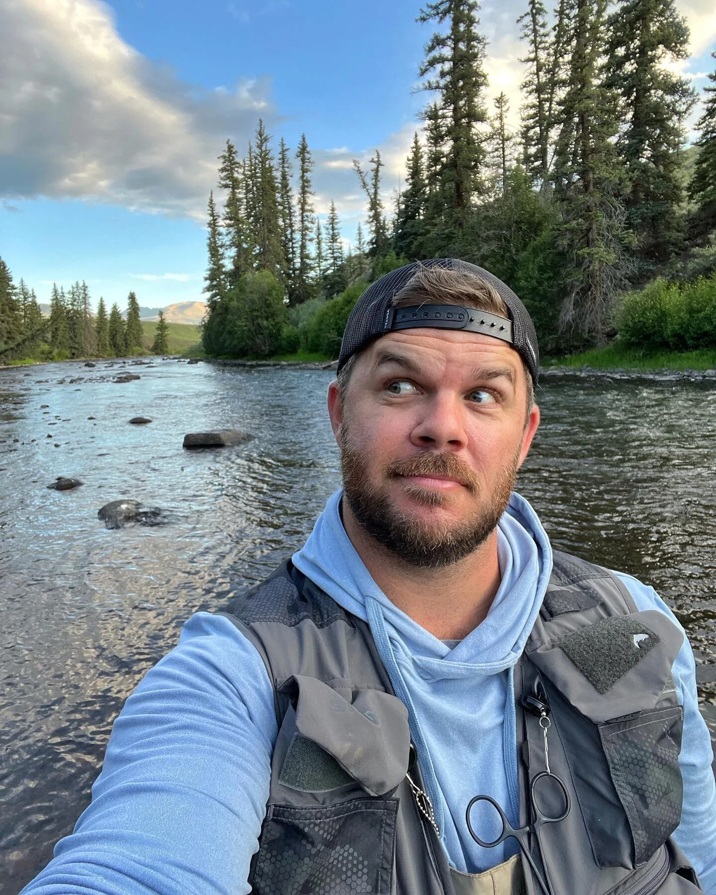 There aren&rsquo;t many things in life that make me happier than standing in a stream fly fishing. When all you can hear is the sound of the water running past and you feel it&rsquo;s cool touch thru your waders.
&bull;
I&rsquo;ve noticed that my fav