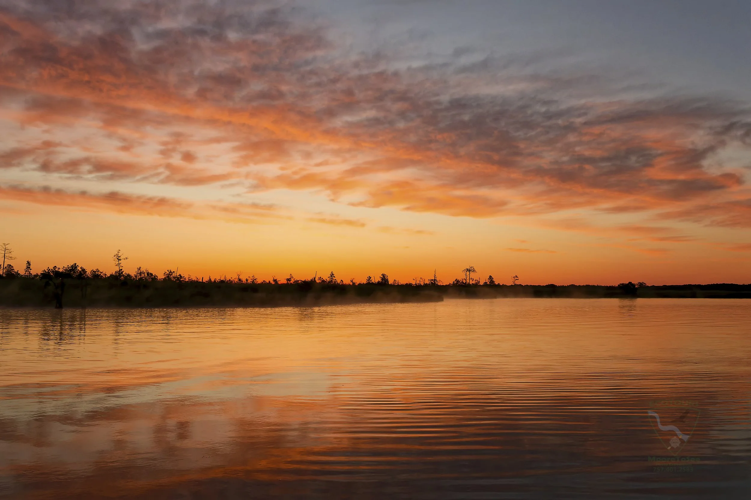 Sunrise on the North Landing River.